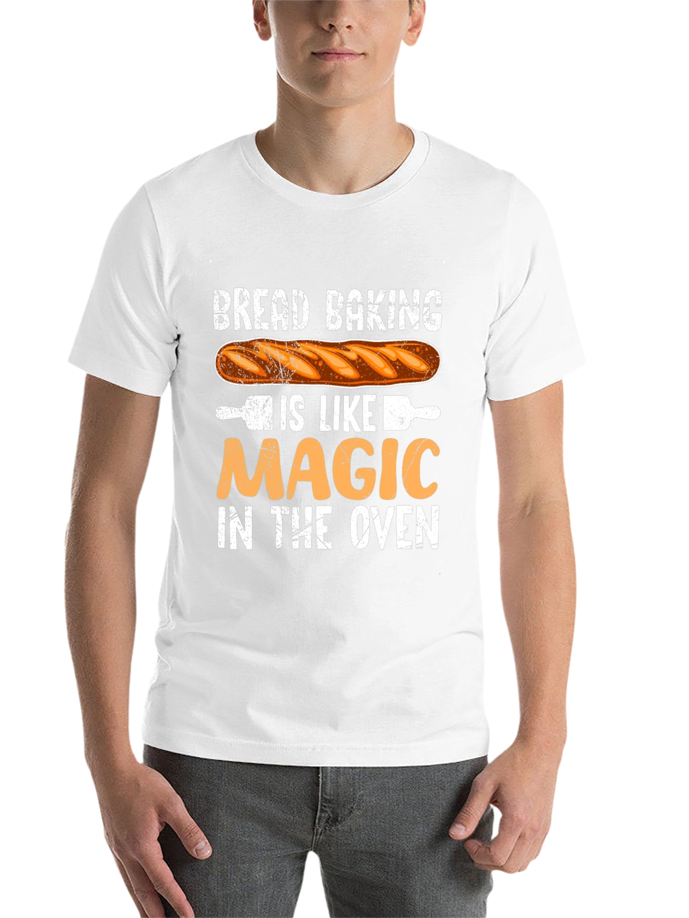 Black Bread Baking Magic T-Shirt view 14