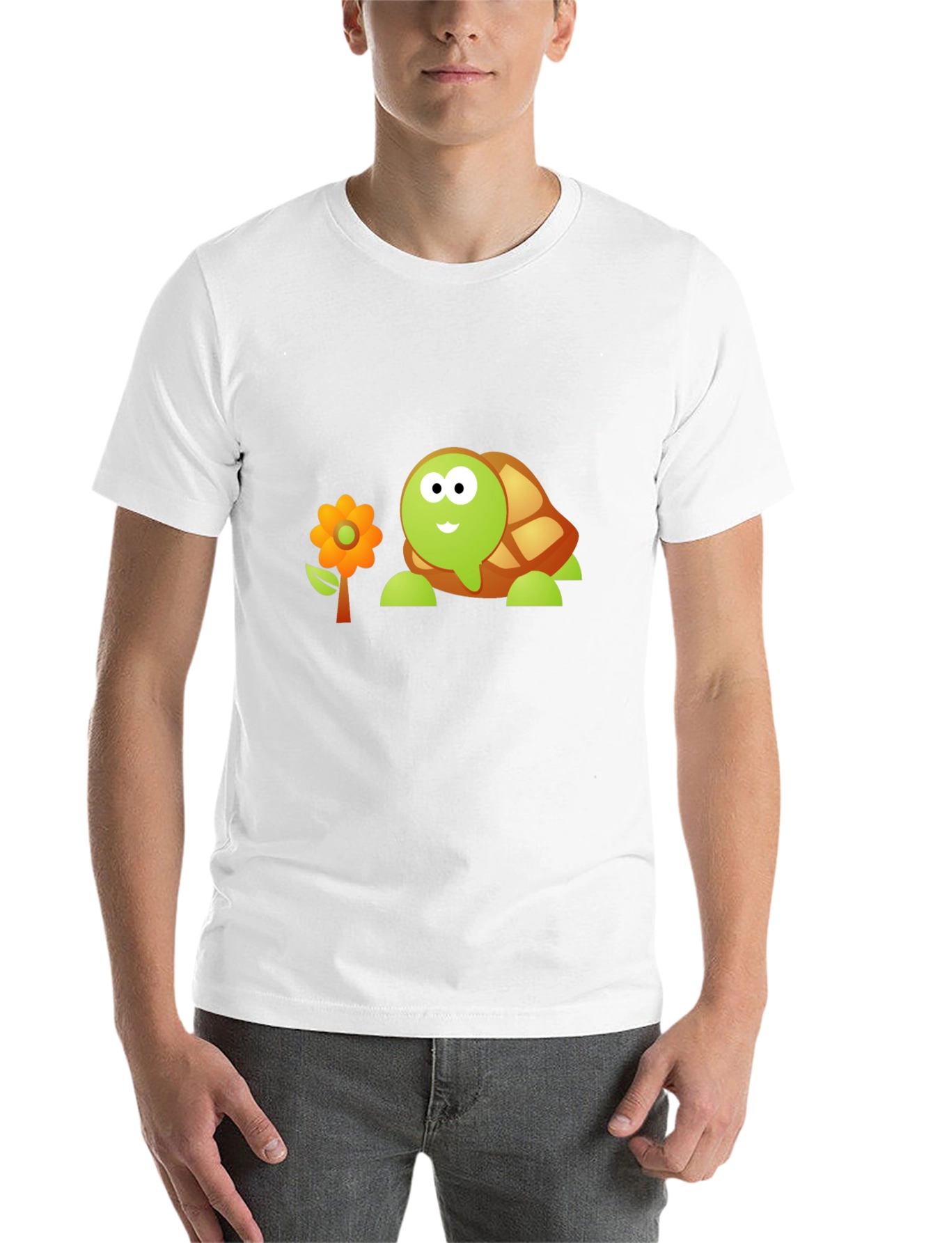 Black Cartoon Turtle Graphic Tee view 14