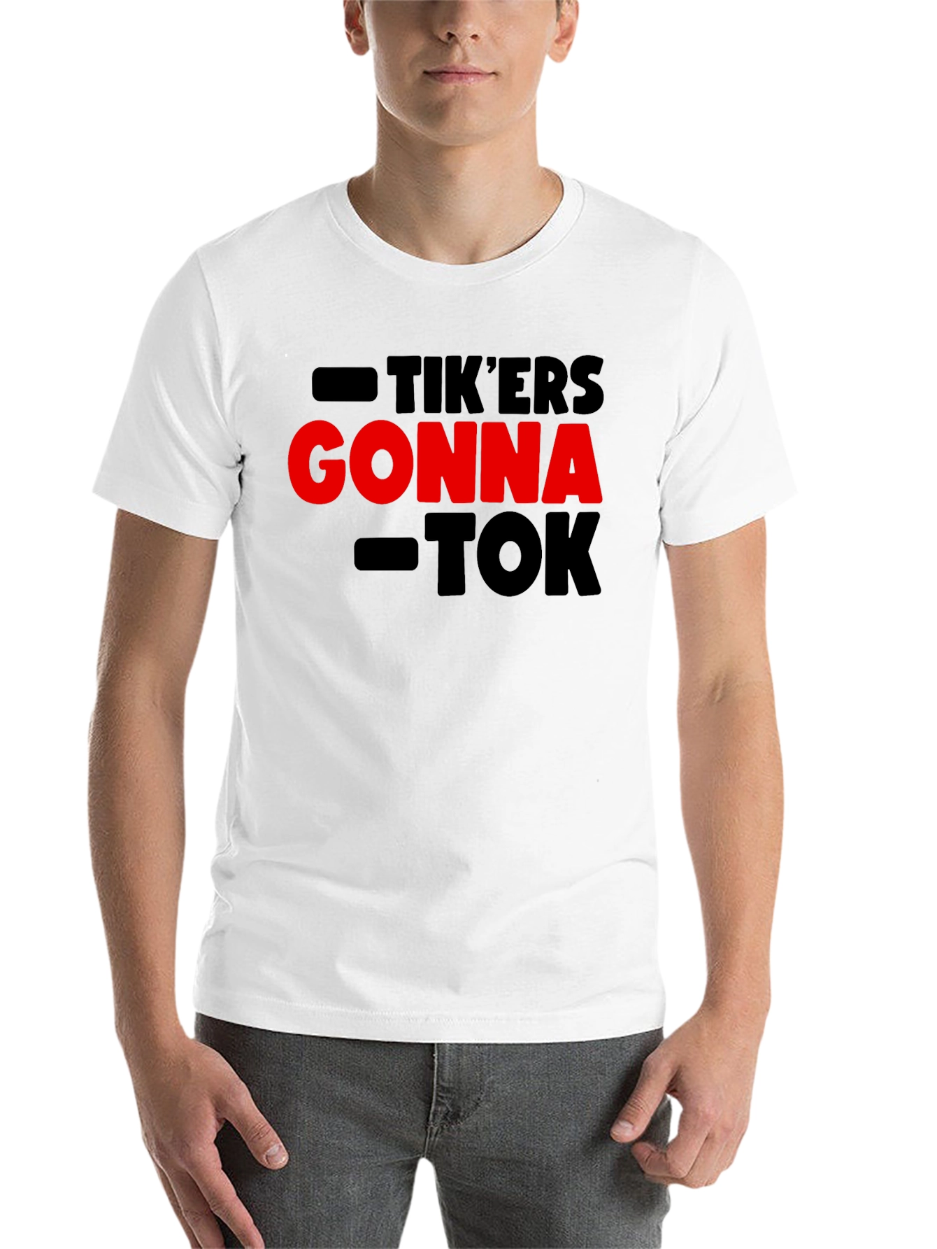 Black Tik'ers Gonna Tok T-Shirt - Trendy Statement Tee view 14