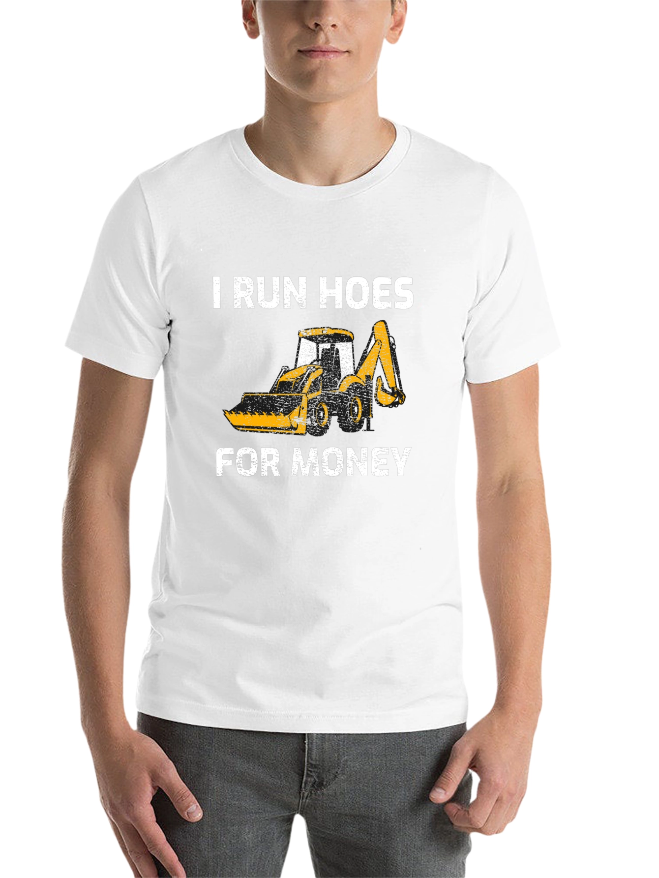 Black I Run Hoes For Money T-Shirt view 14