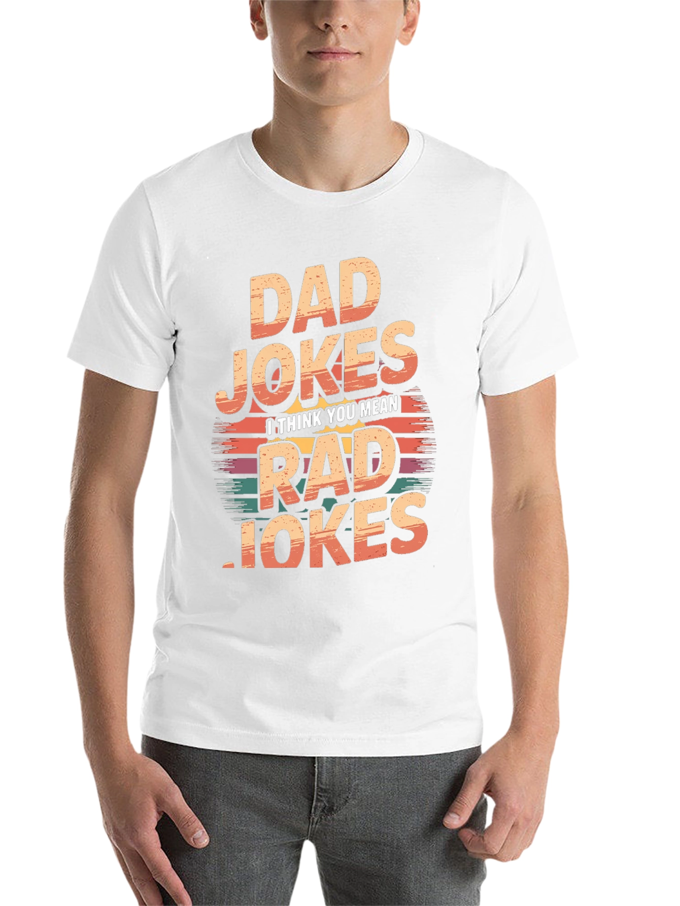 Black Dad Jokes Rad Jokes T-Shirt view 14