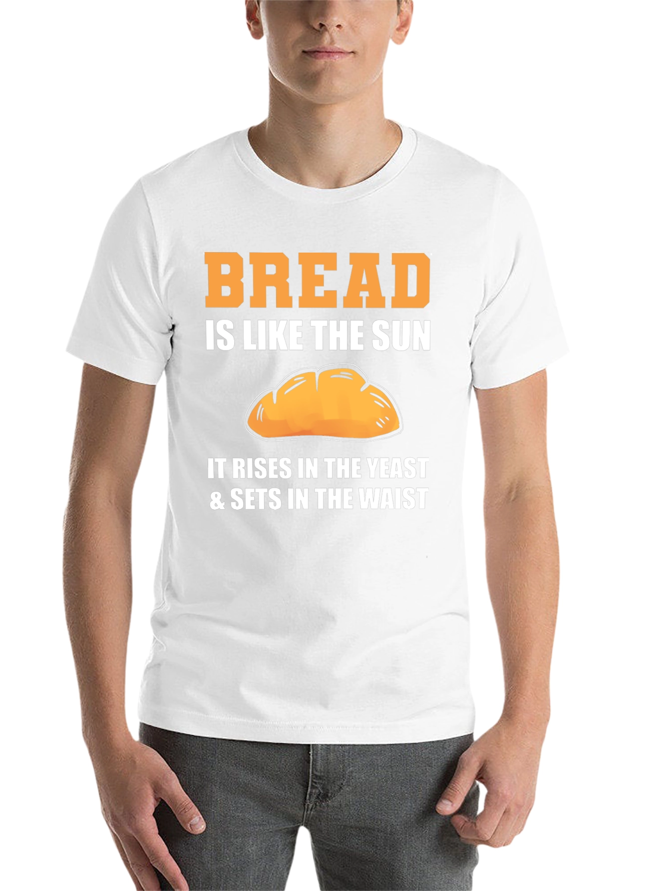 Black Bread Lover T-Shirt - Rising Waist Humor view 14