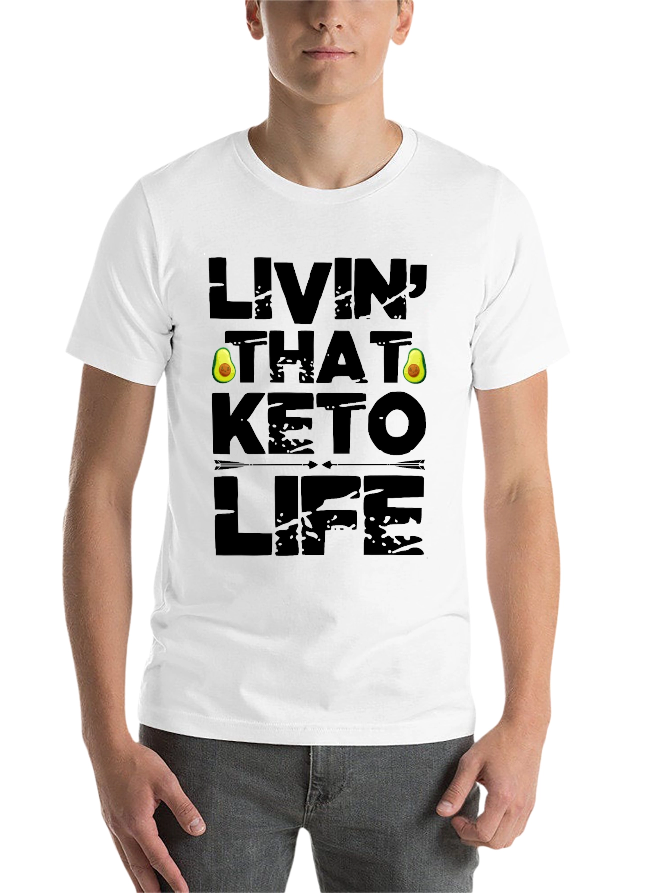 Livin' That Keto Life Black Graphic Tee - 14