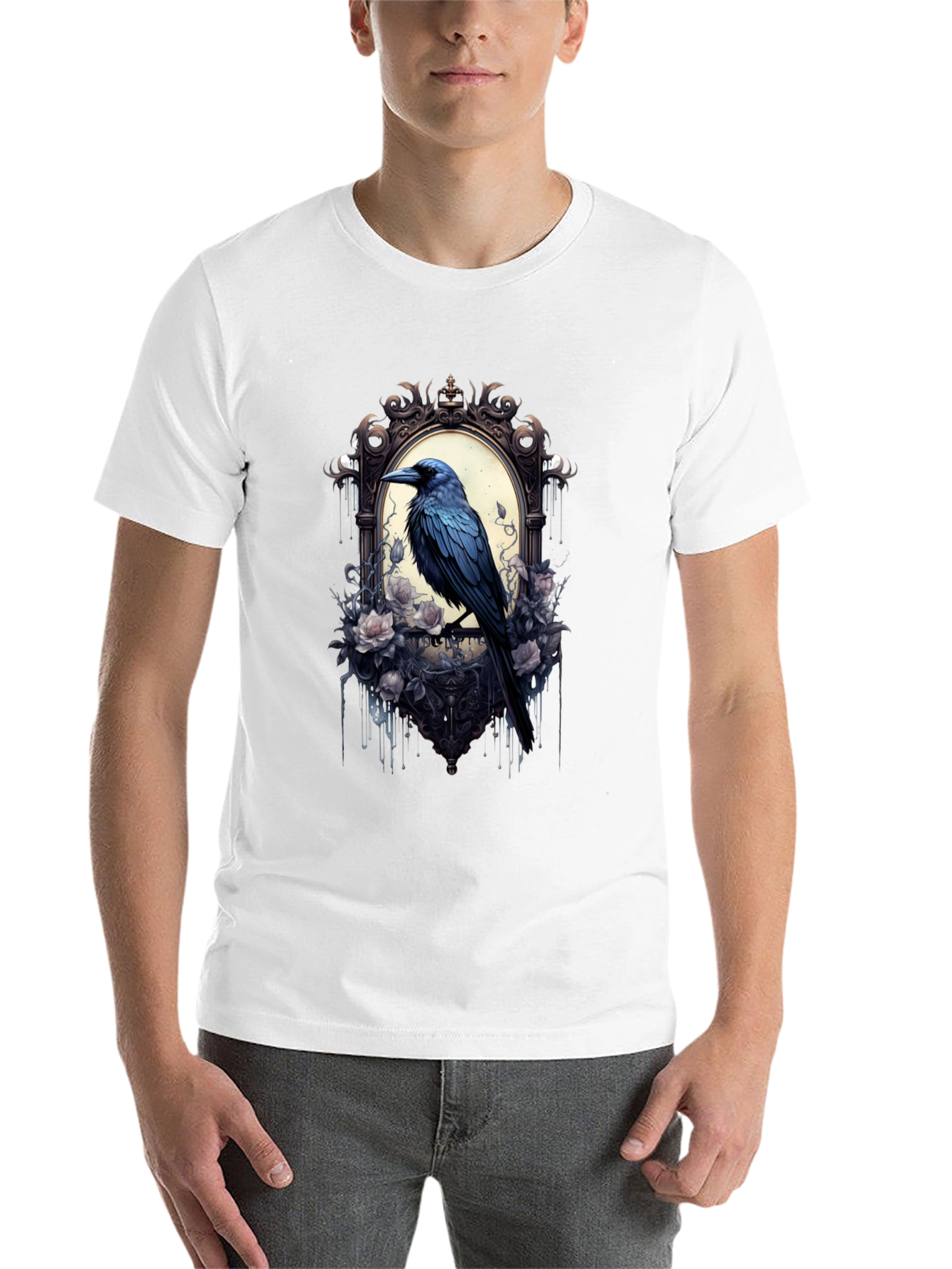 Black Gothic Raven Tee view 14