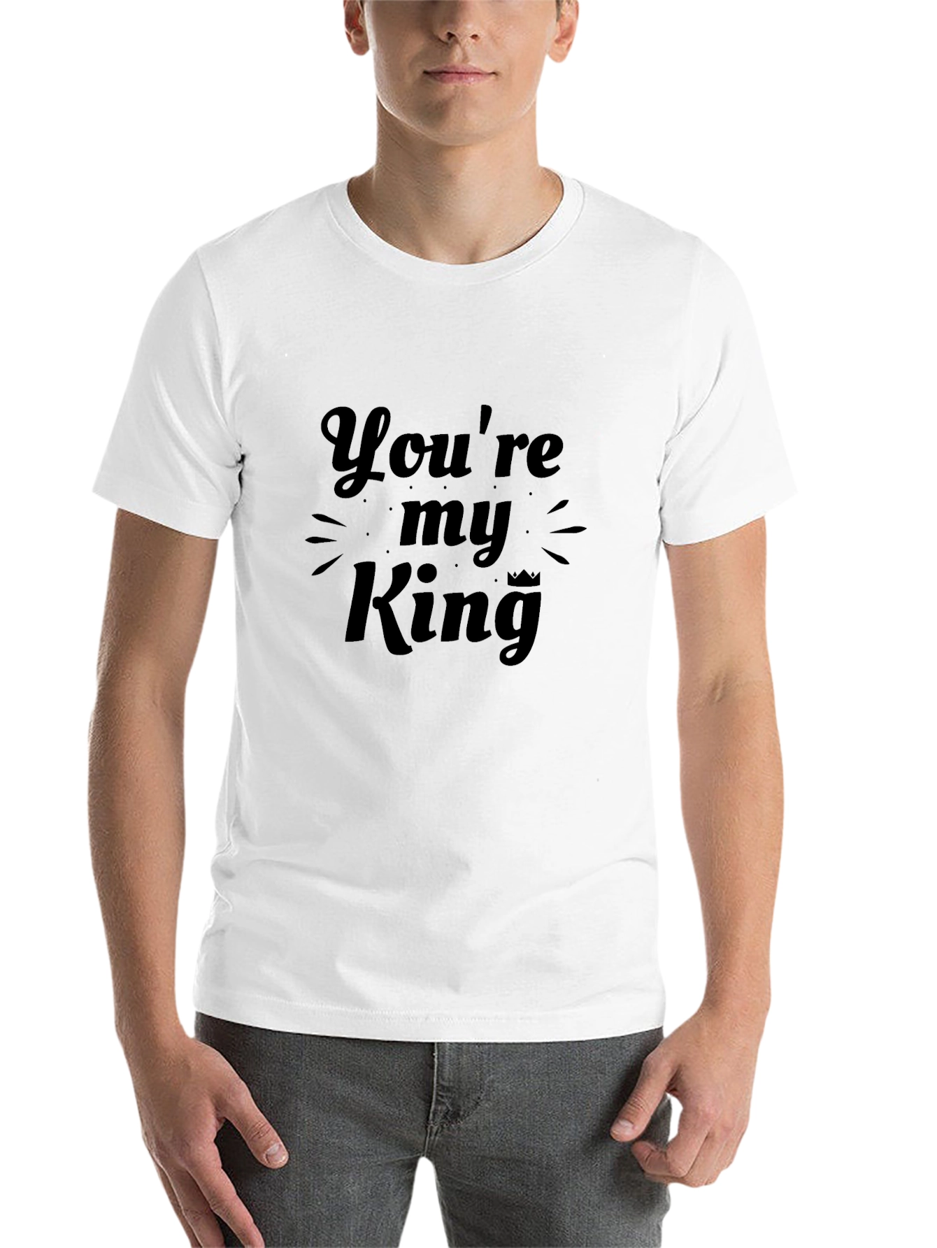 Black You're My King Black Graphic Tee view 14