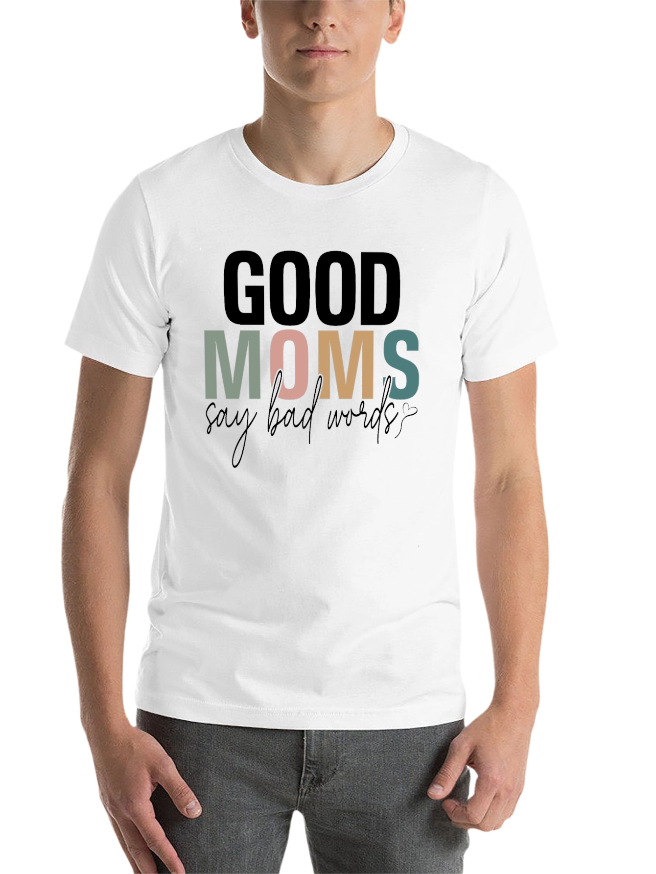 Black Good Moms T-Shirt view 14