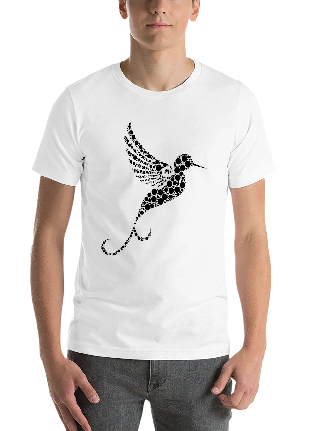 Black Hummingbird Graphic Black T-Shirt view 14