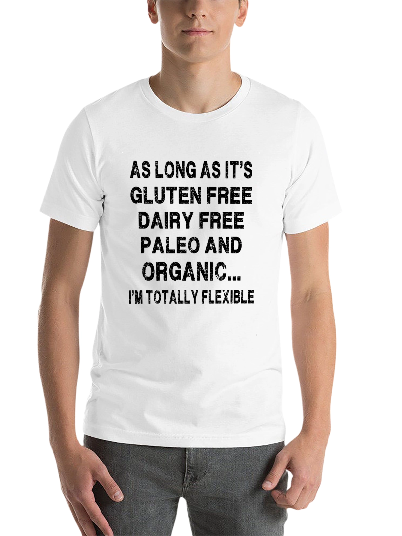 Black Gluten Free Paleo Organic T-Shirt - Unisex view 14