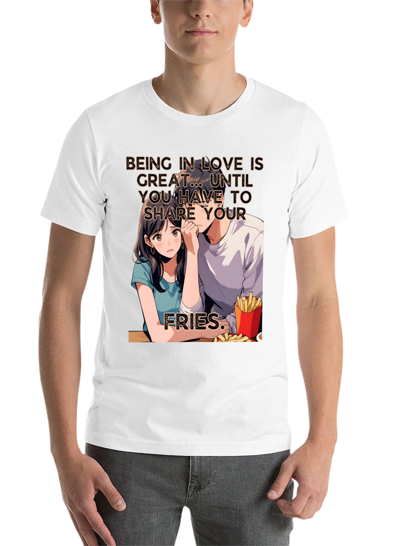 Black Share Your Fries Graphic T-Shirt view 14