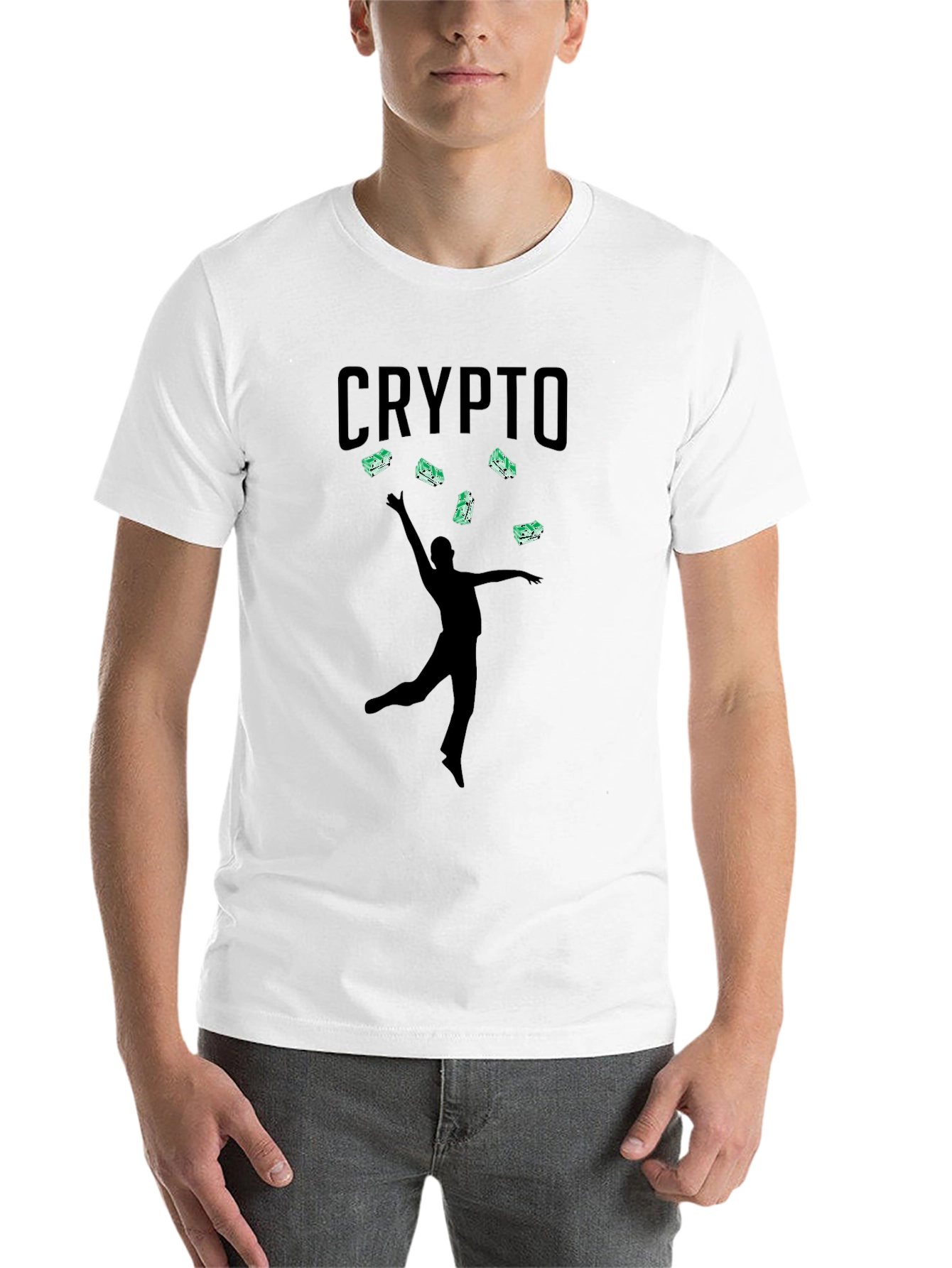 Black Crypto Money T-Shirt - Stylish Black Tee view 14