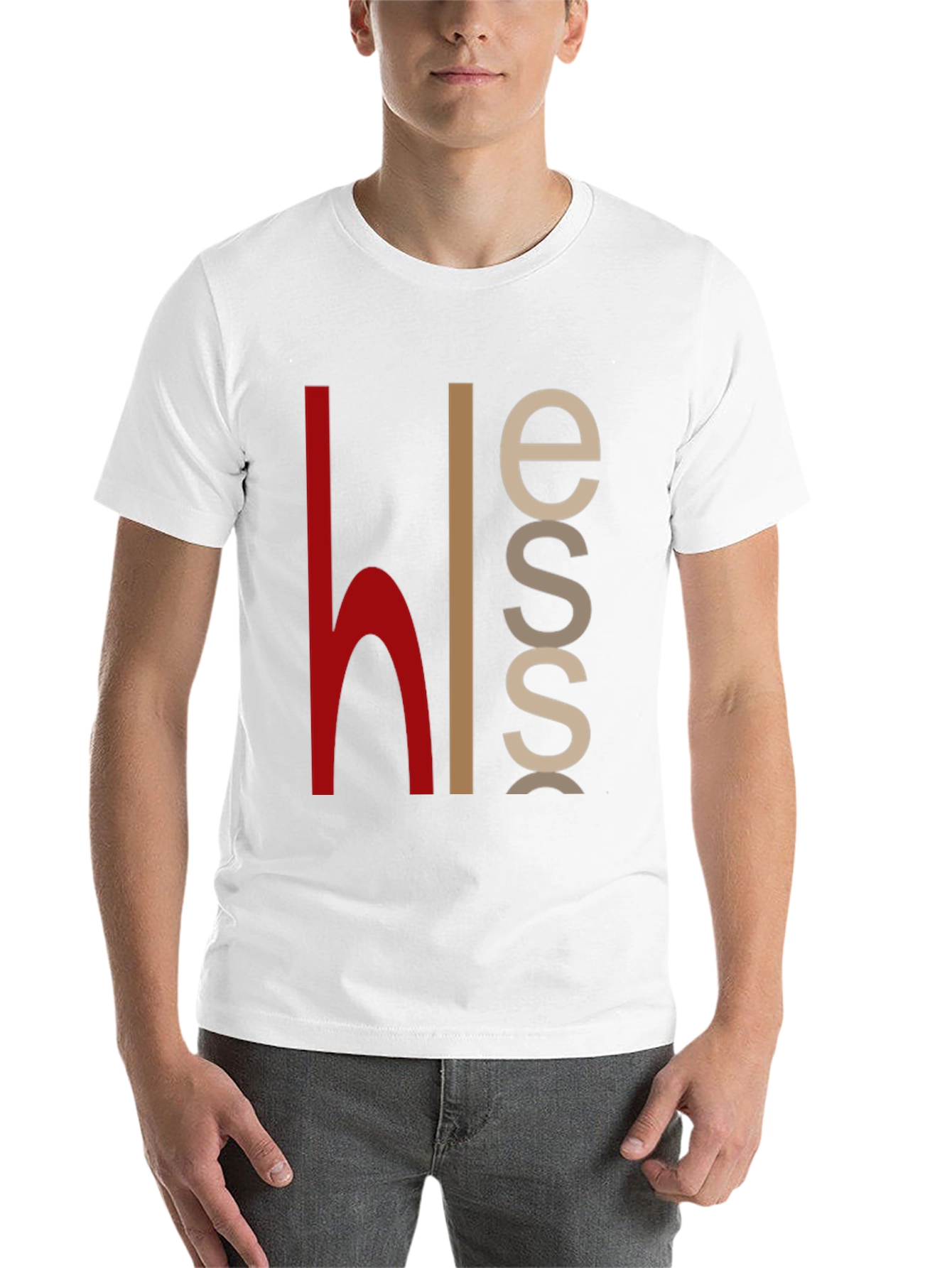 Black Modern Graphic Print Crew Neck T-Shirt view 14