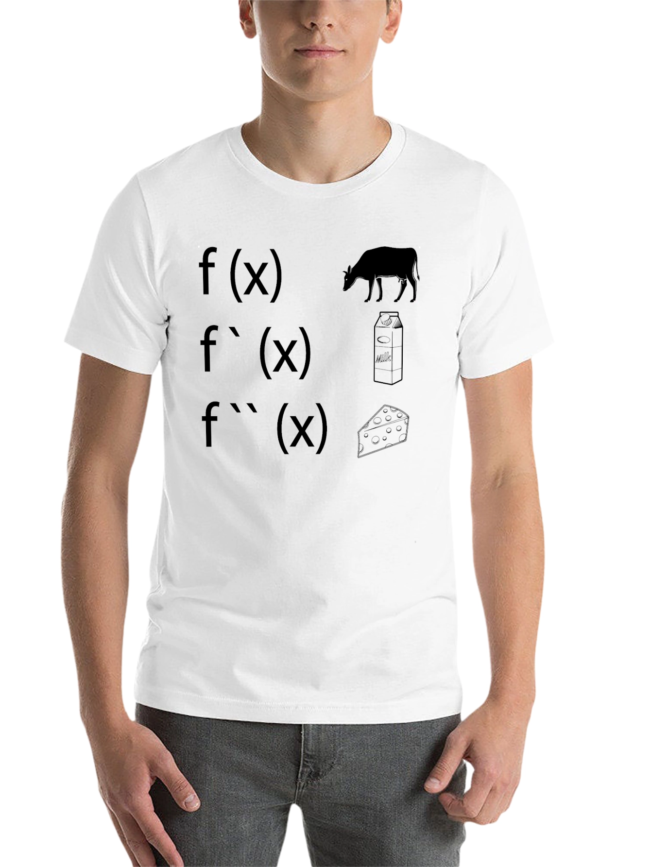 Black Math & Dairy Humor T-Shirt: Derivative Fun! view 14