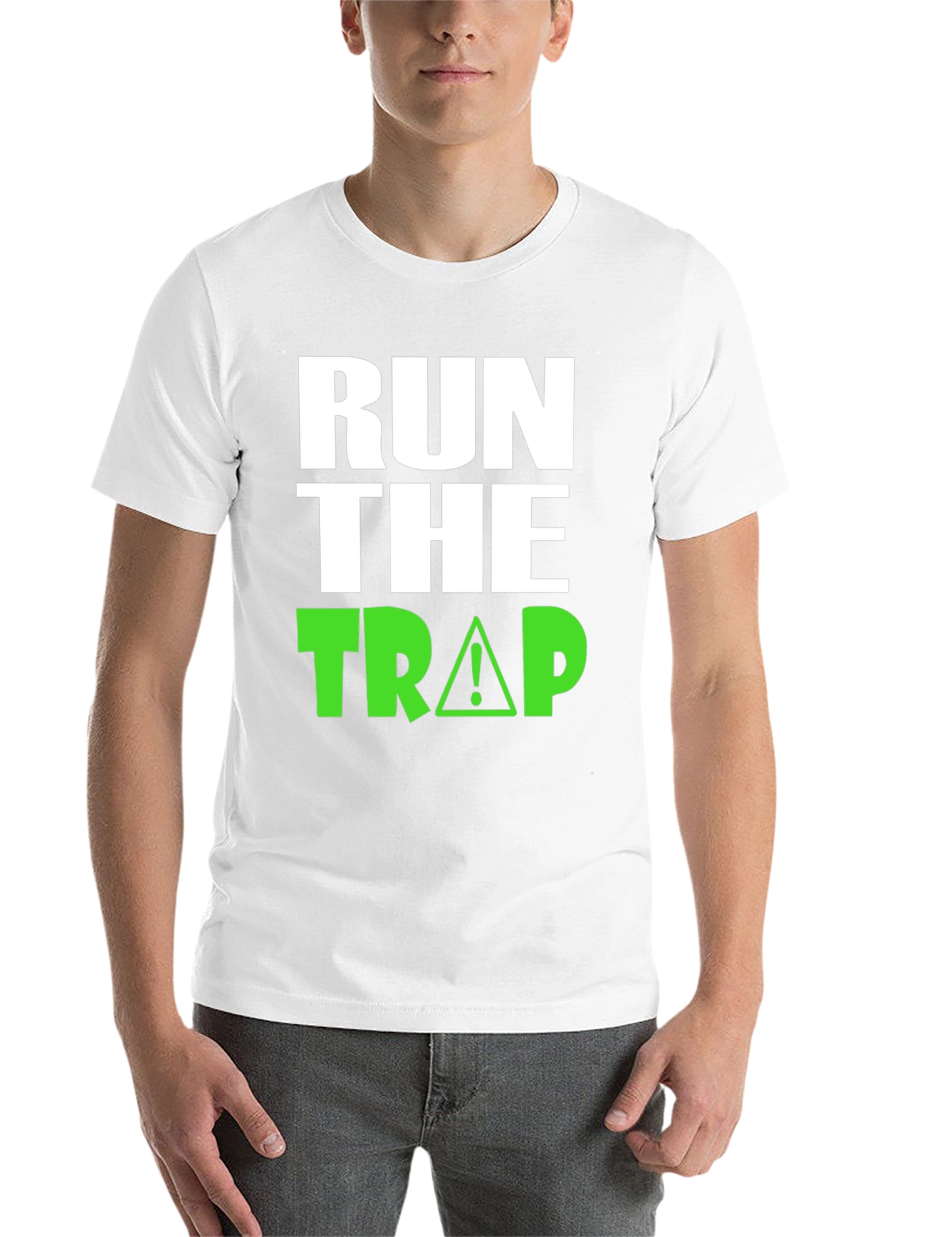 Black Run the Trap Black Graphic T-Shirt view 14