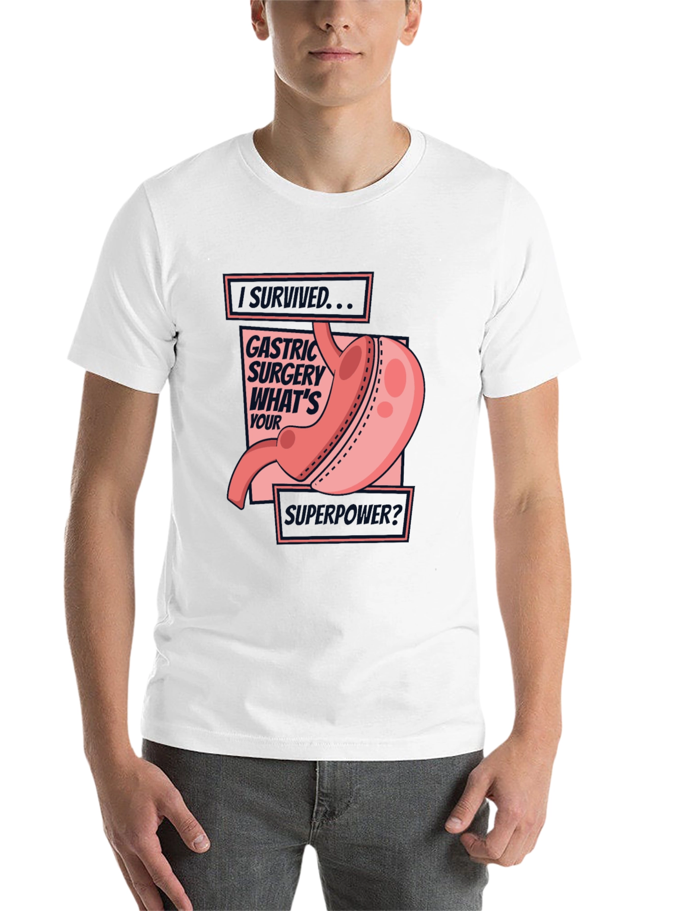 Black Gastric Surgery Survivor Tee - What's Your Superpower? view 14
