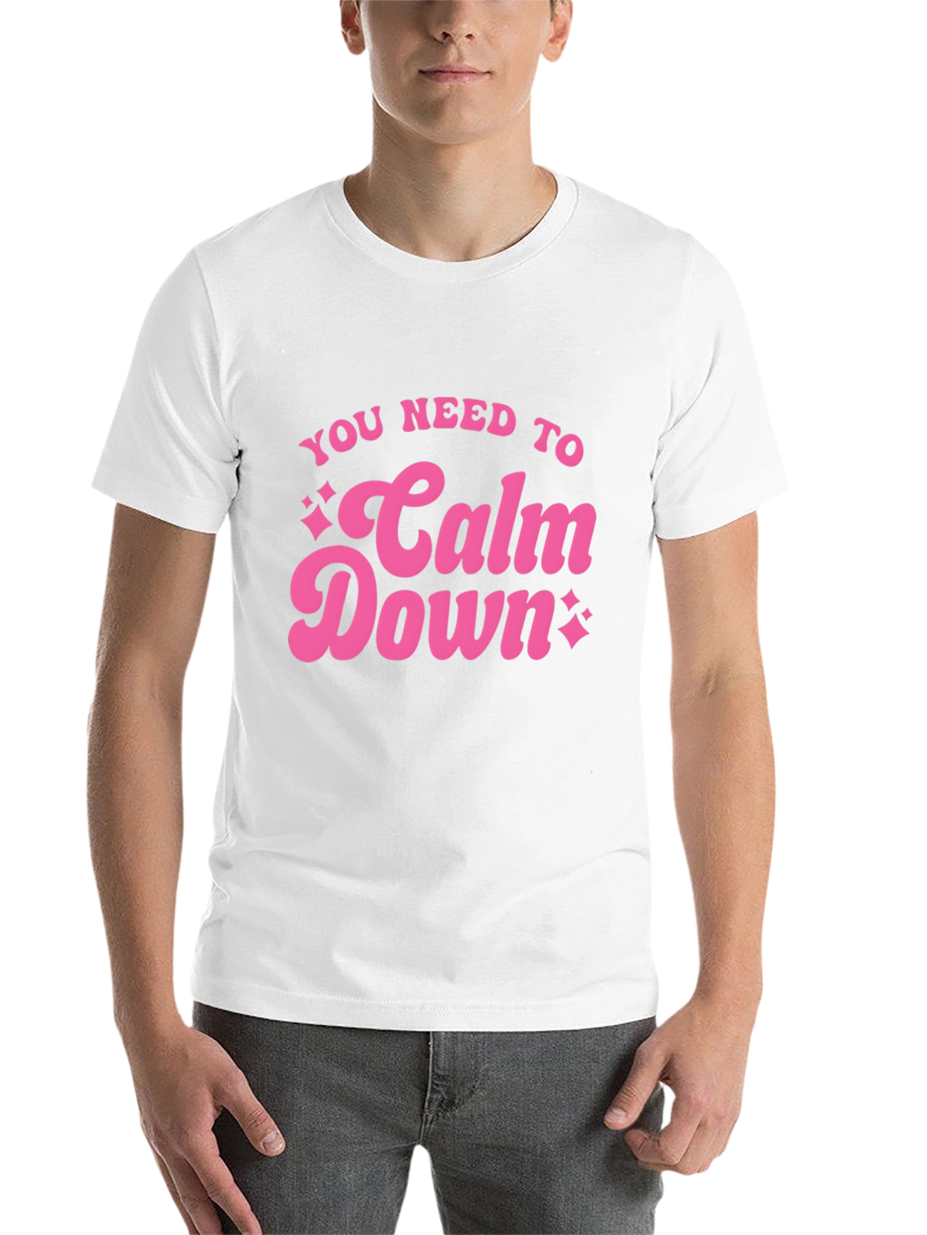 Black You Need To Calm Down Graphic Tee view 14