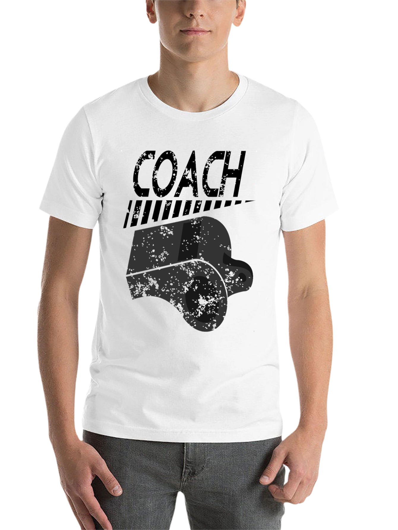 Coach Whistle Graphic T-Shirt - Sports Fan Apparel - 14