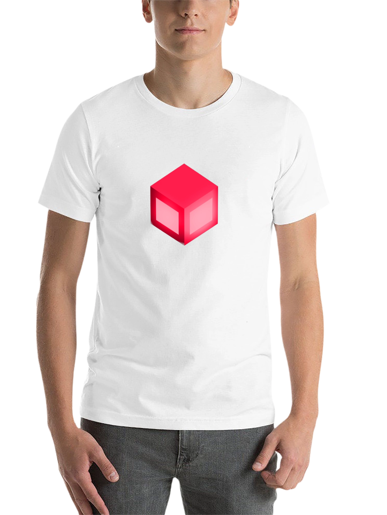 Black Isometric Cube Graphic Tee - Cool & Modern view 14
