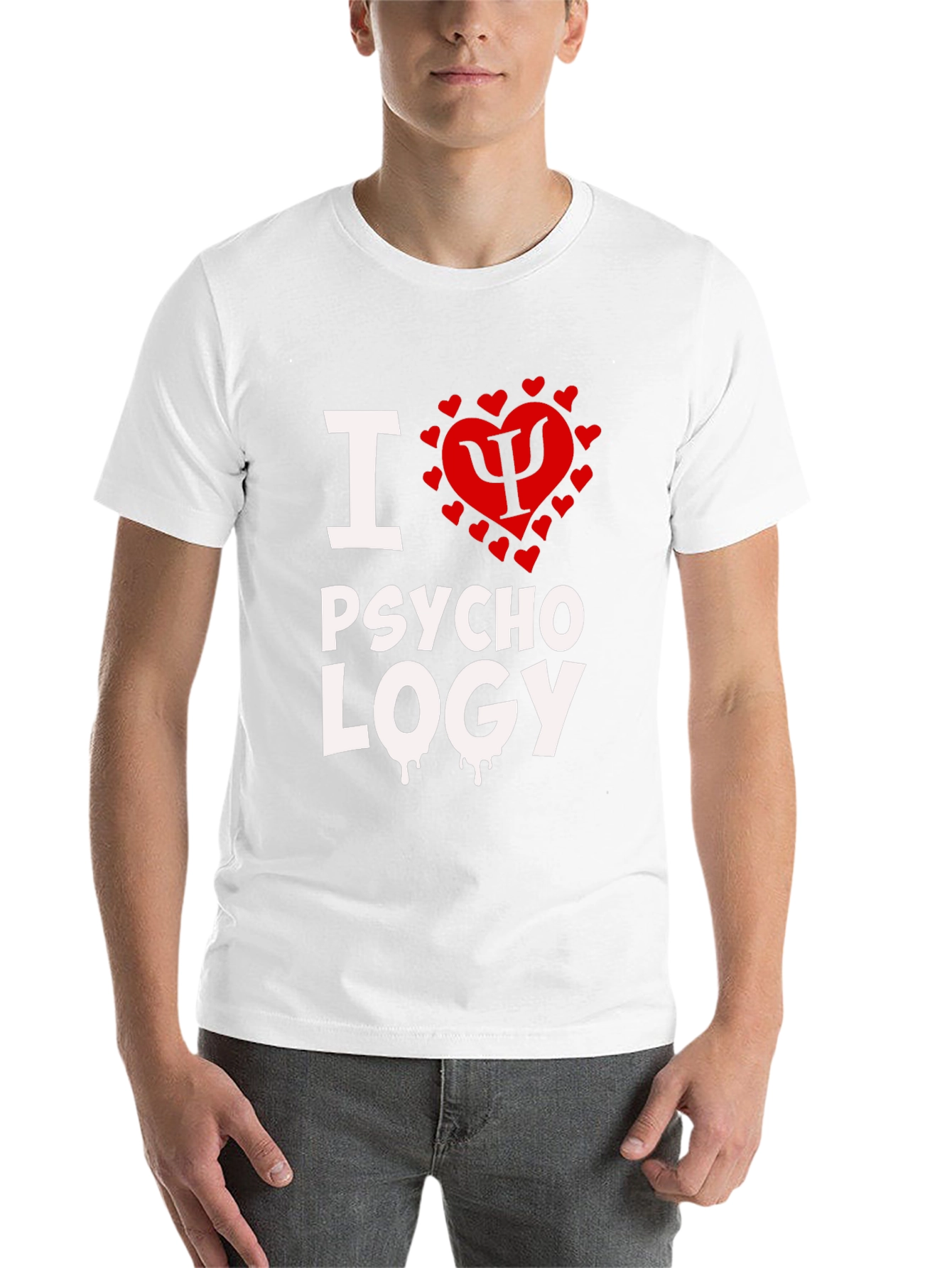I Heart Psychology Black T-Shirt - 14