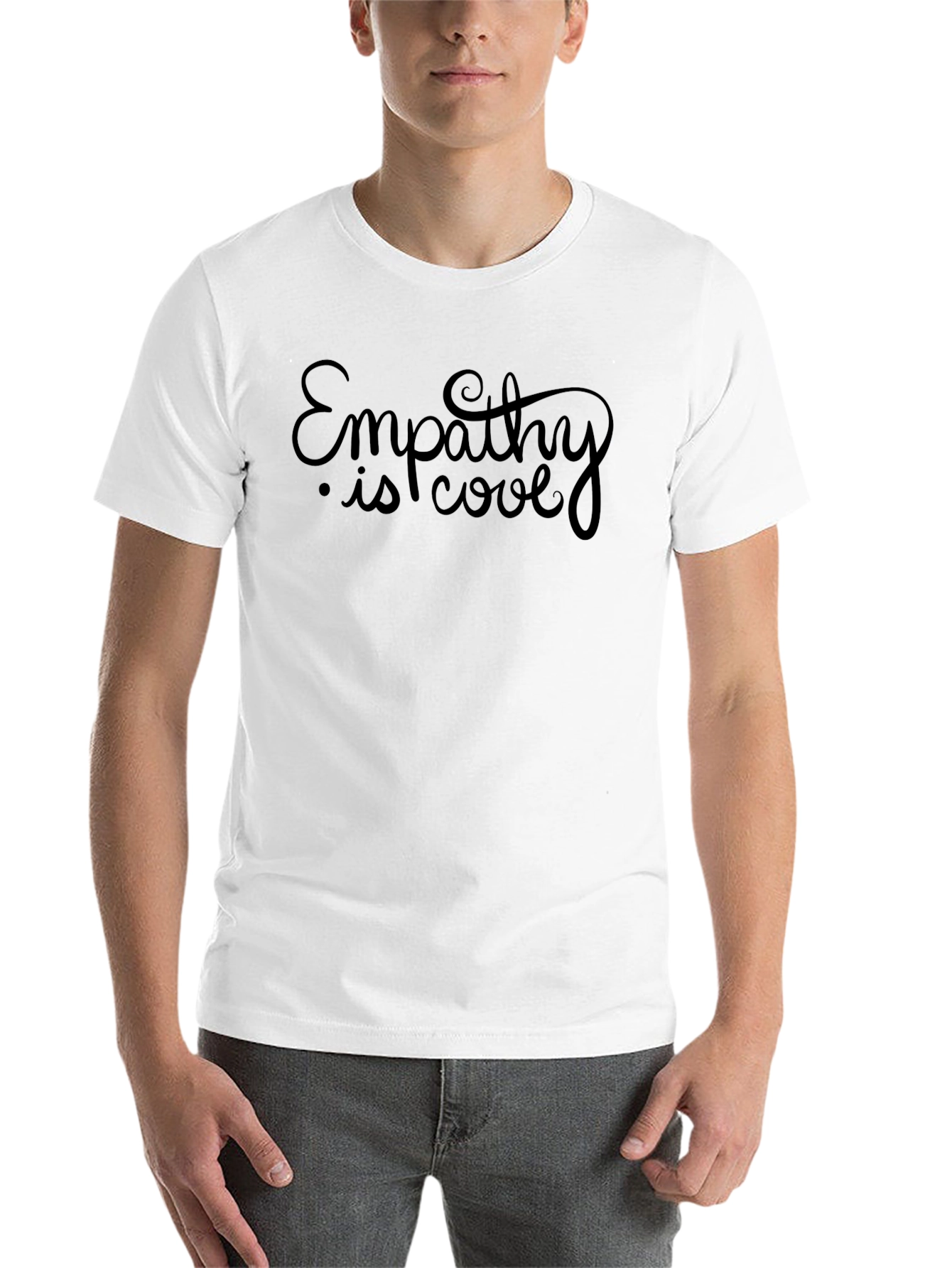 Black Empathy is Cool Black Graphic Tee view 14