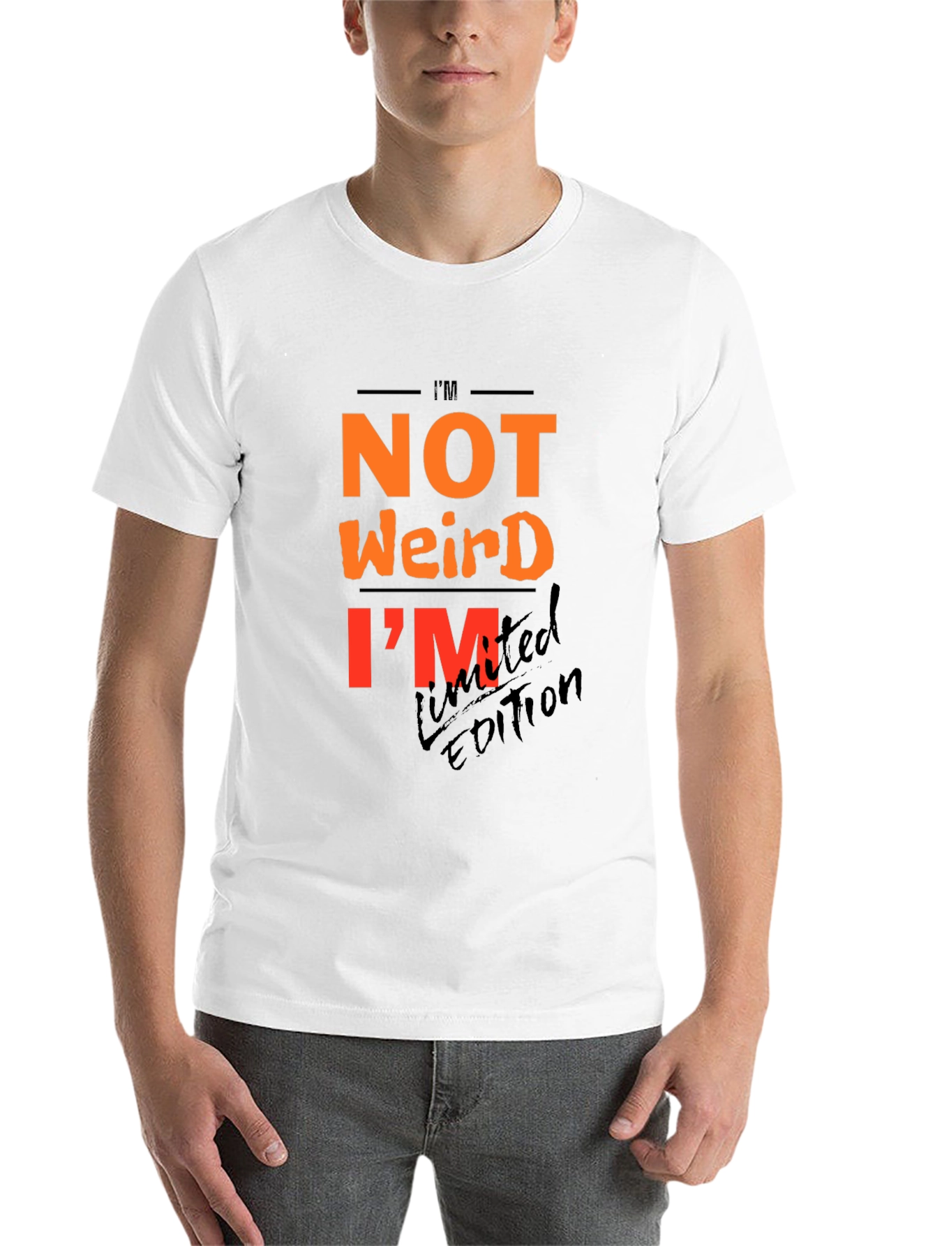 Black I'm Not Weird - Limited Edition Graphic T-Shirt view 14