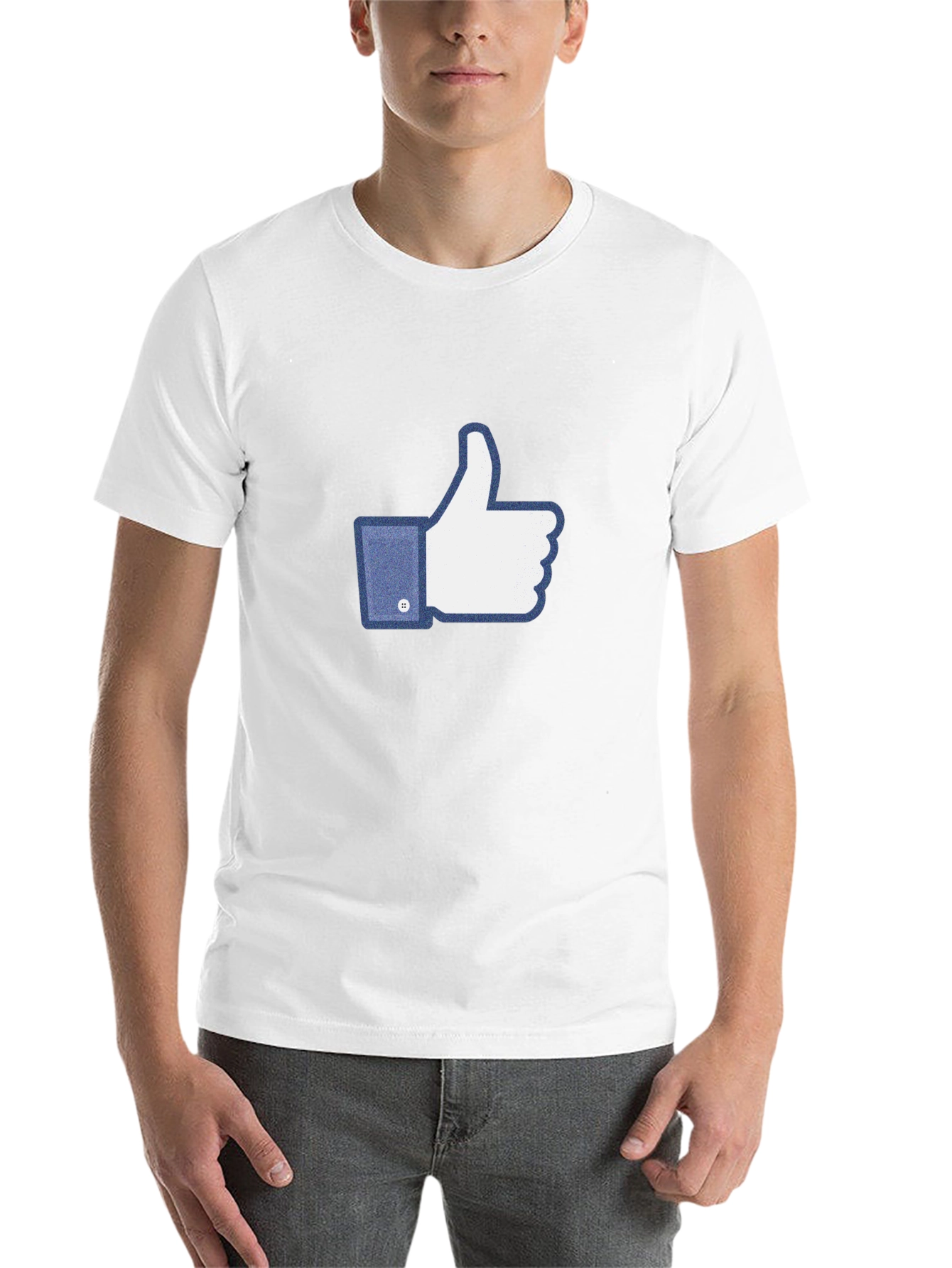 Black Thumbs Up Graphic Tee - Social Media Inspired view 14