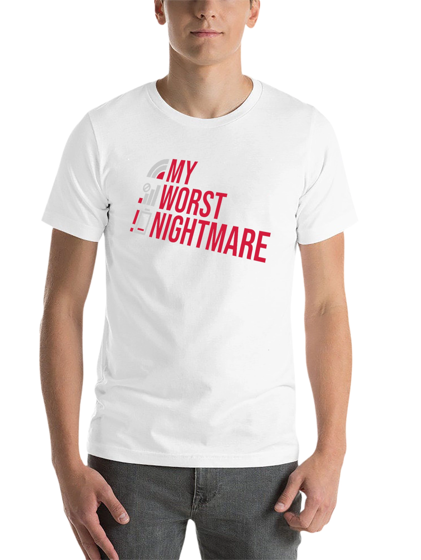 Black My Worst Nightmare T-Shirt - Funny Techie Tee view 14