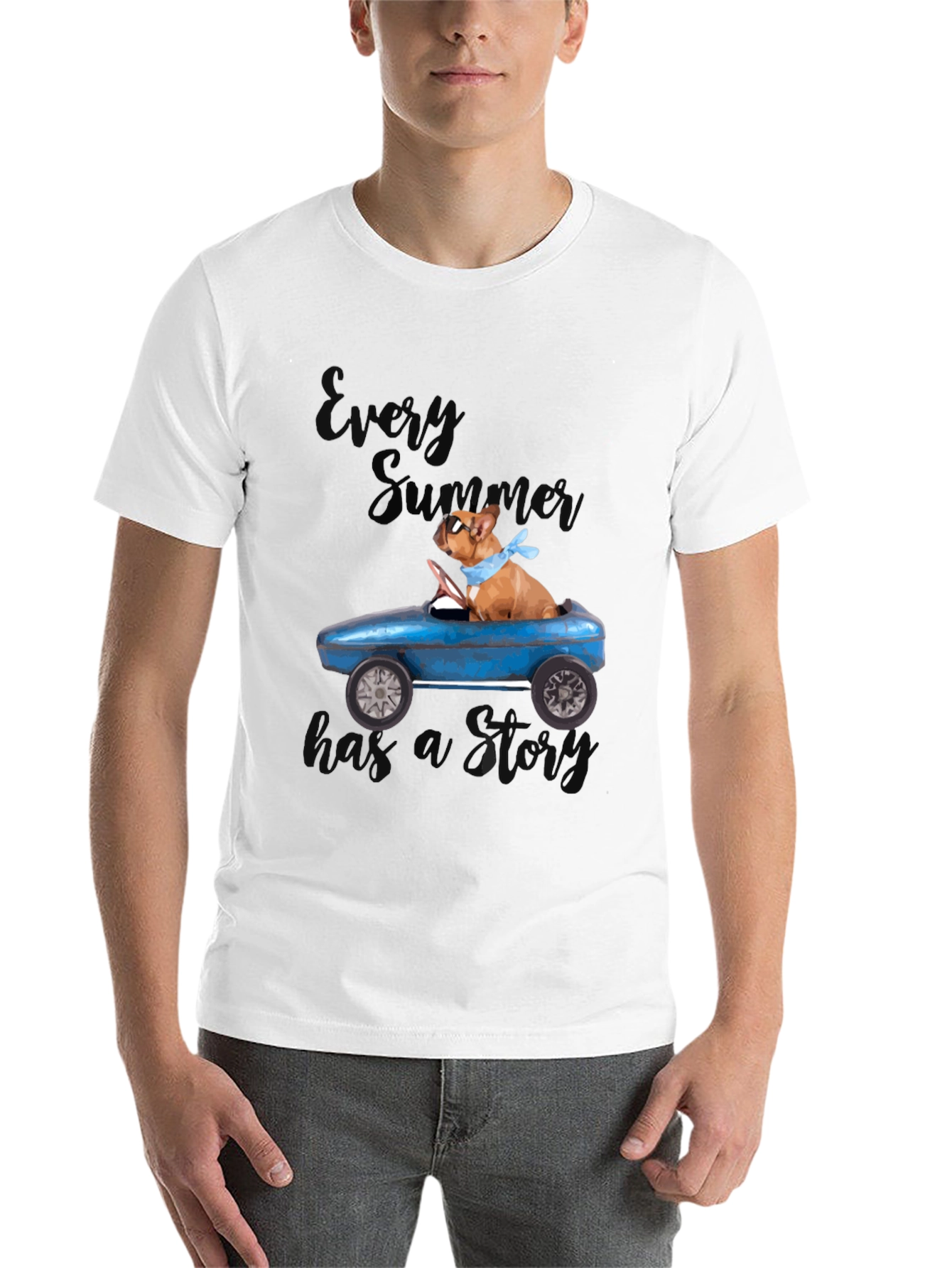Black Dog Driving Car Graphic T-Shirt view 14
