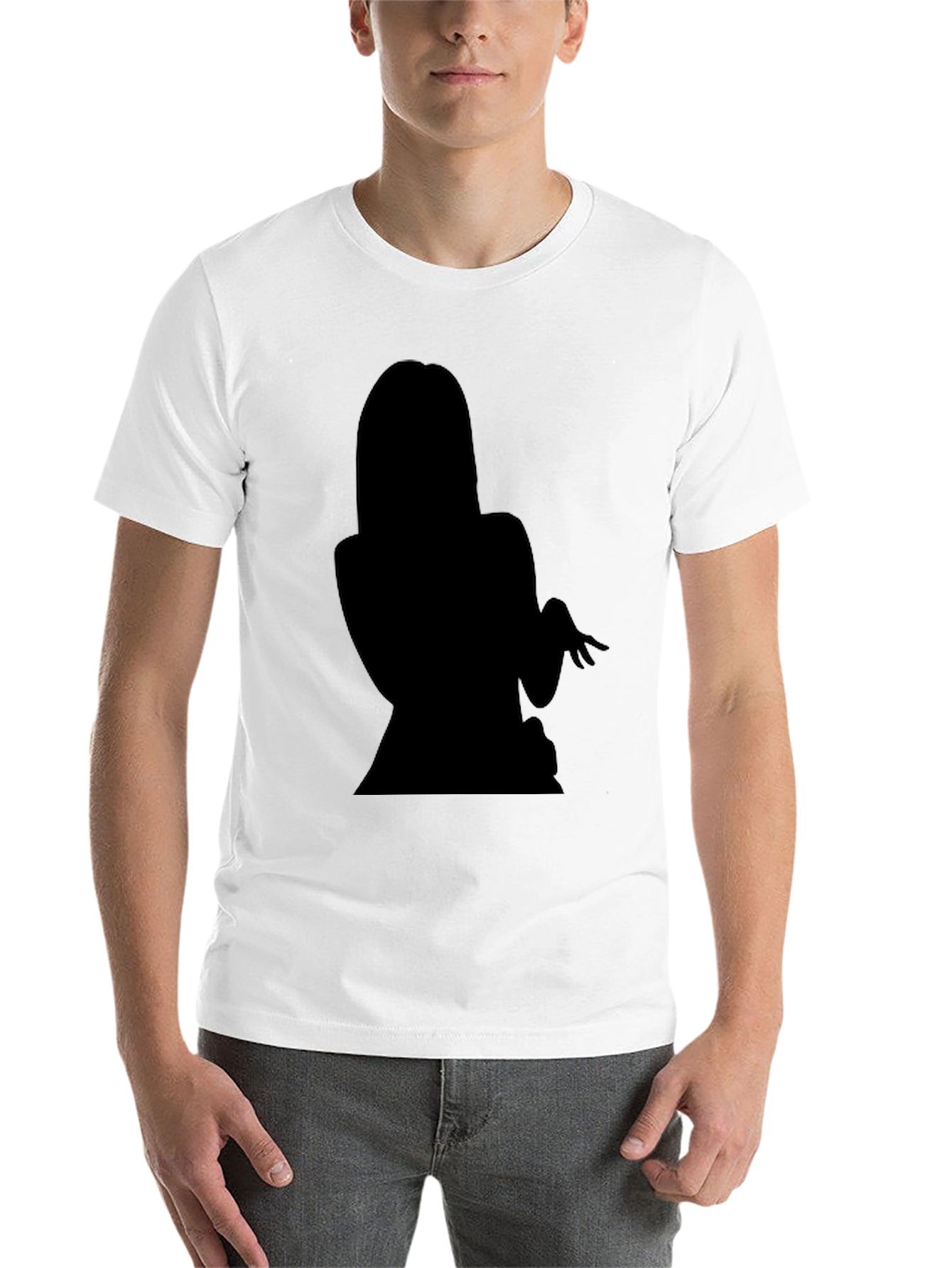 Black Black Silhouette Graphic Tee - Modern Fit view 14