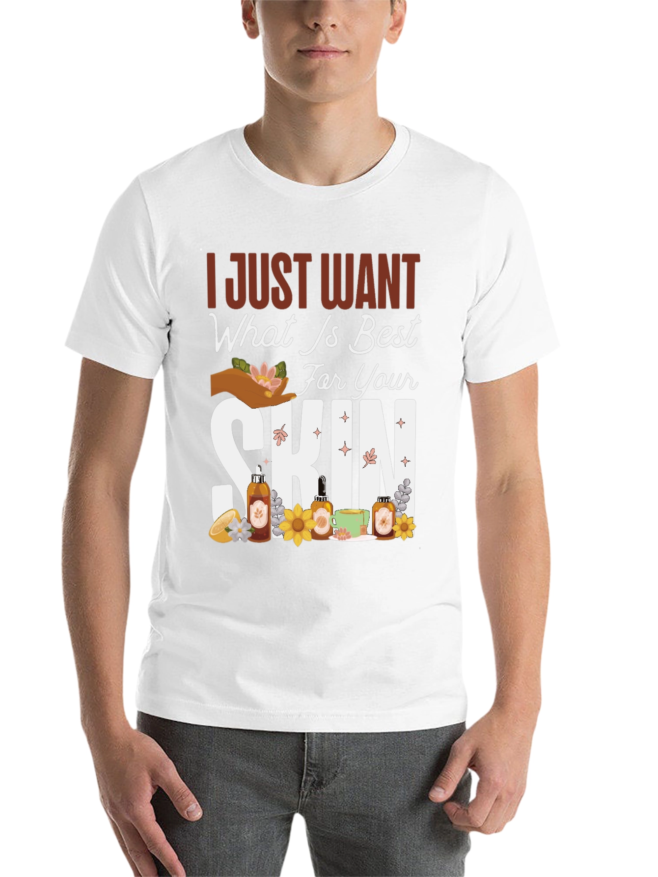 Black Best For Your Skin Graphic T-Shirt view 14