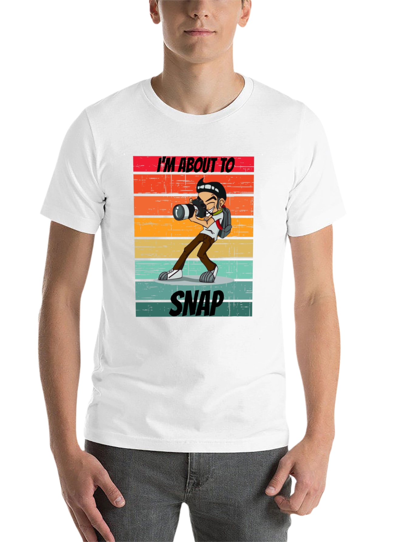 Black I'm About to Snap Photographer T-Shirt view 14