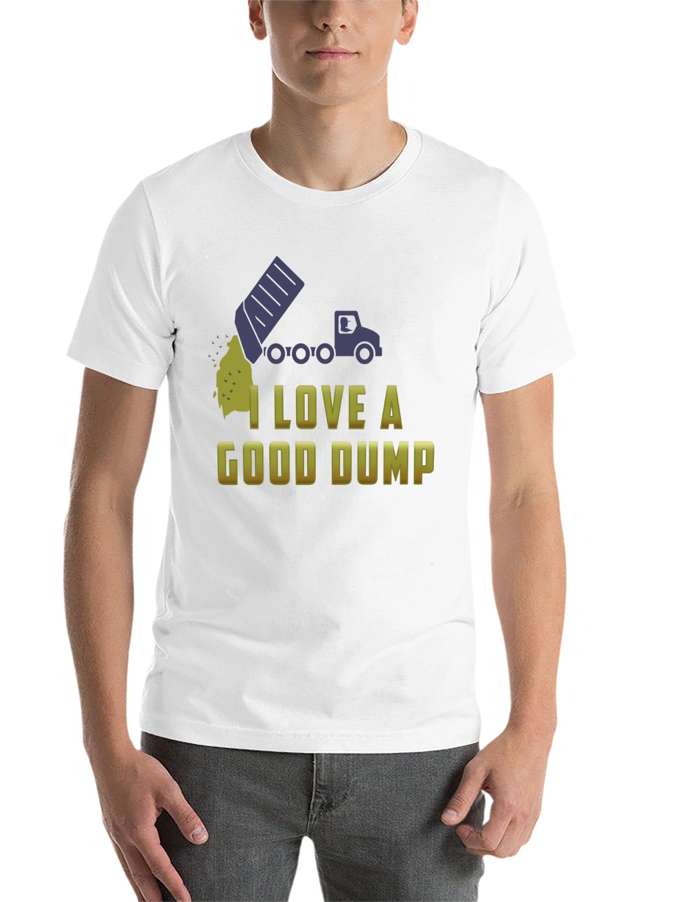 Black I Love a Good Dump Truck T-Shirt - Fun Novelty Tee view 14