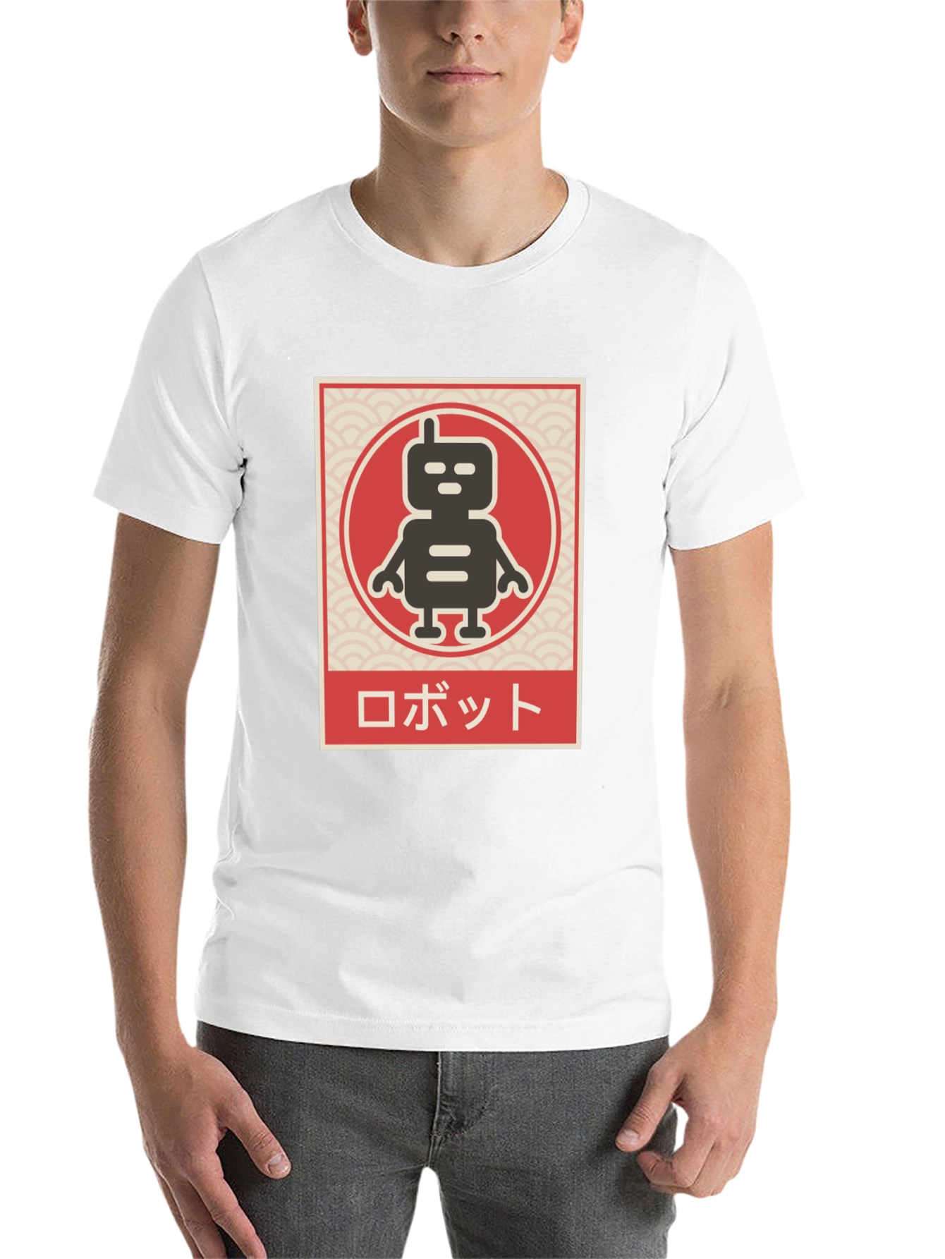 Black Retro Robot T-Shirt - Japanese Style view 14