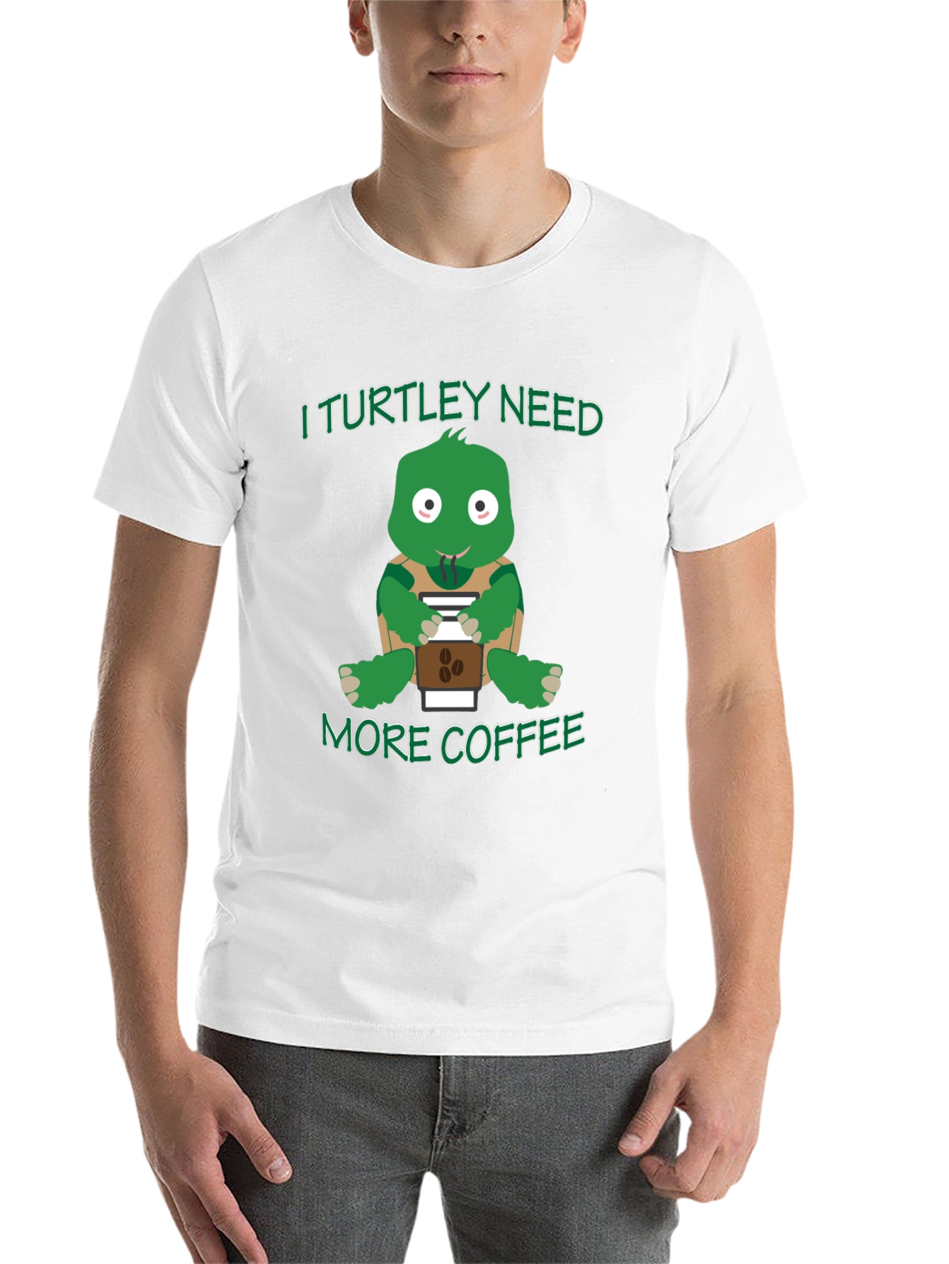 Black I Turtley Need More Coffee T-Shirt view 14