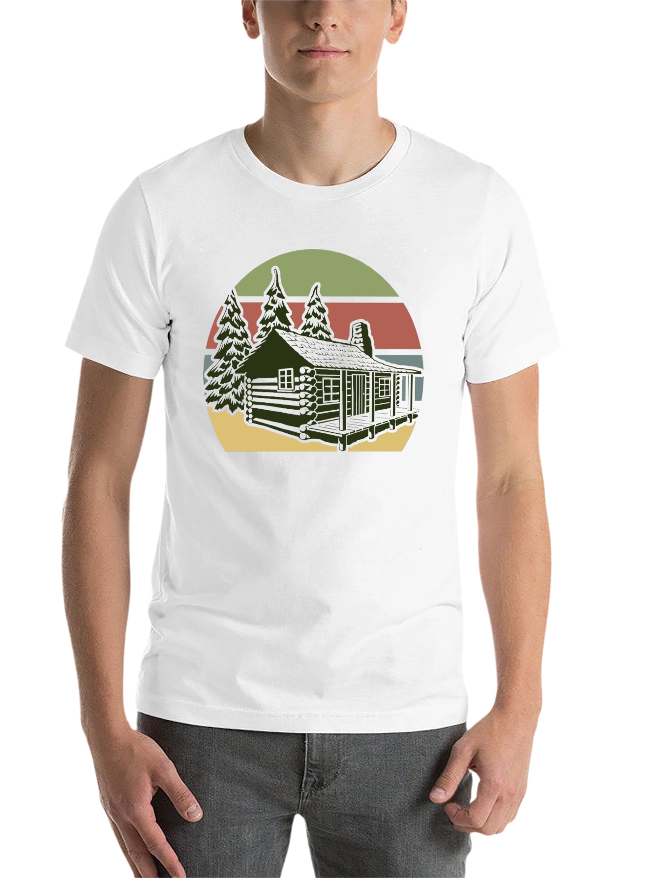 Black Cabin Retreat Graphic Tee view 14