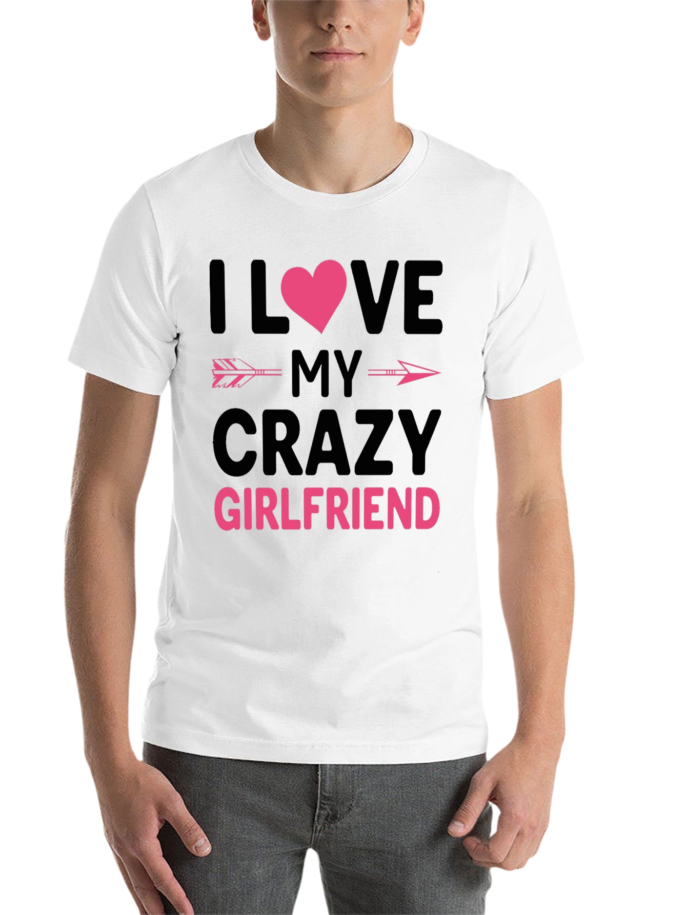 Black Crazy Girlfriend Graphic Tee view 14