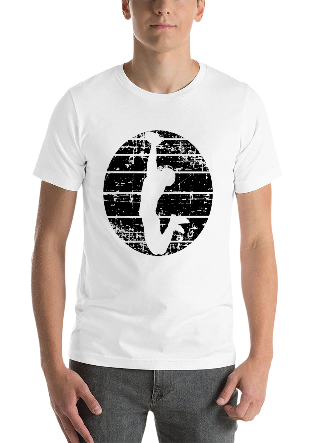 Black Silhouette Climber Graphic T-Shirt view 14