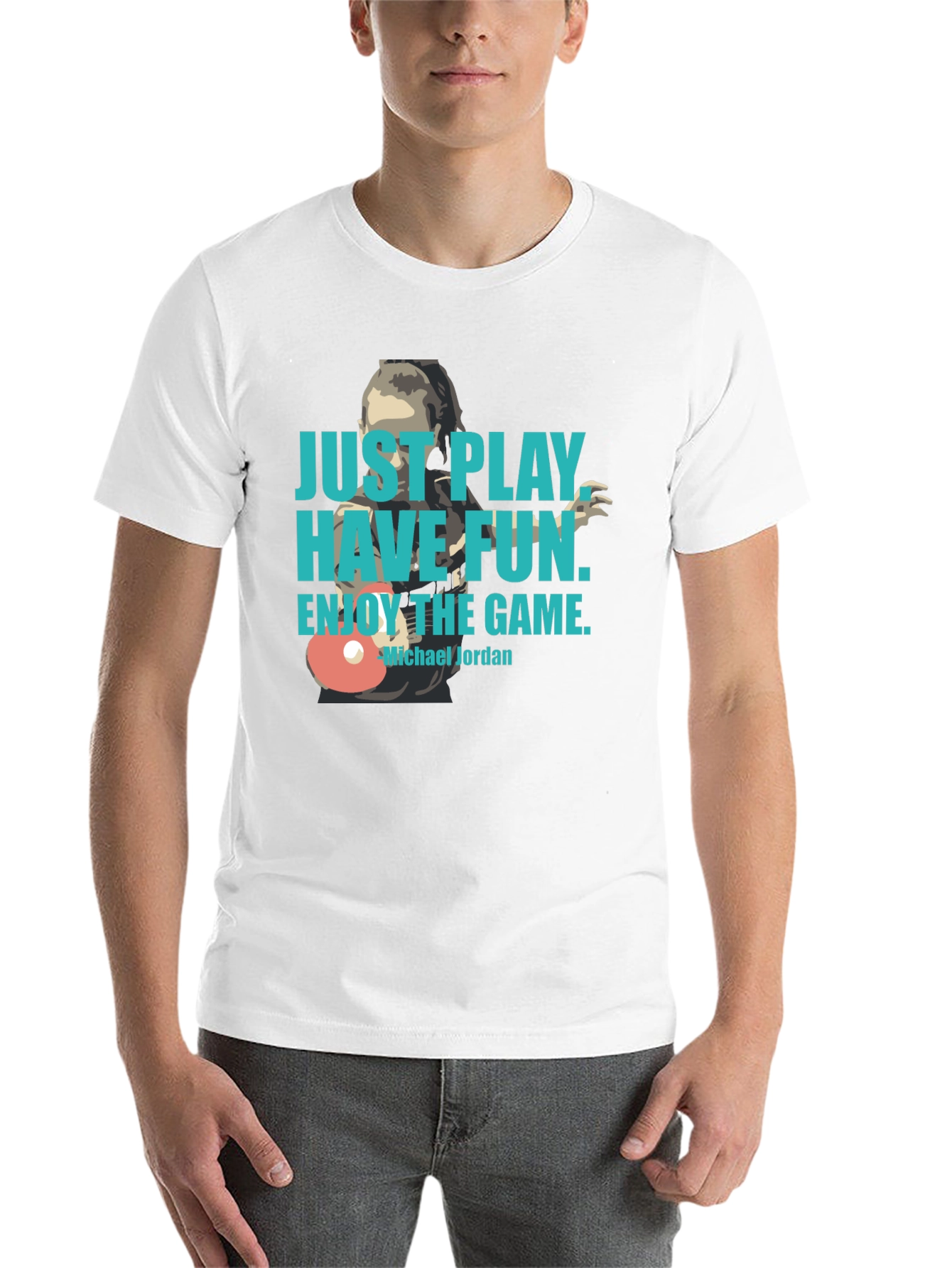 Black Just Play, Have Fun T-Shirt view 14
