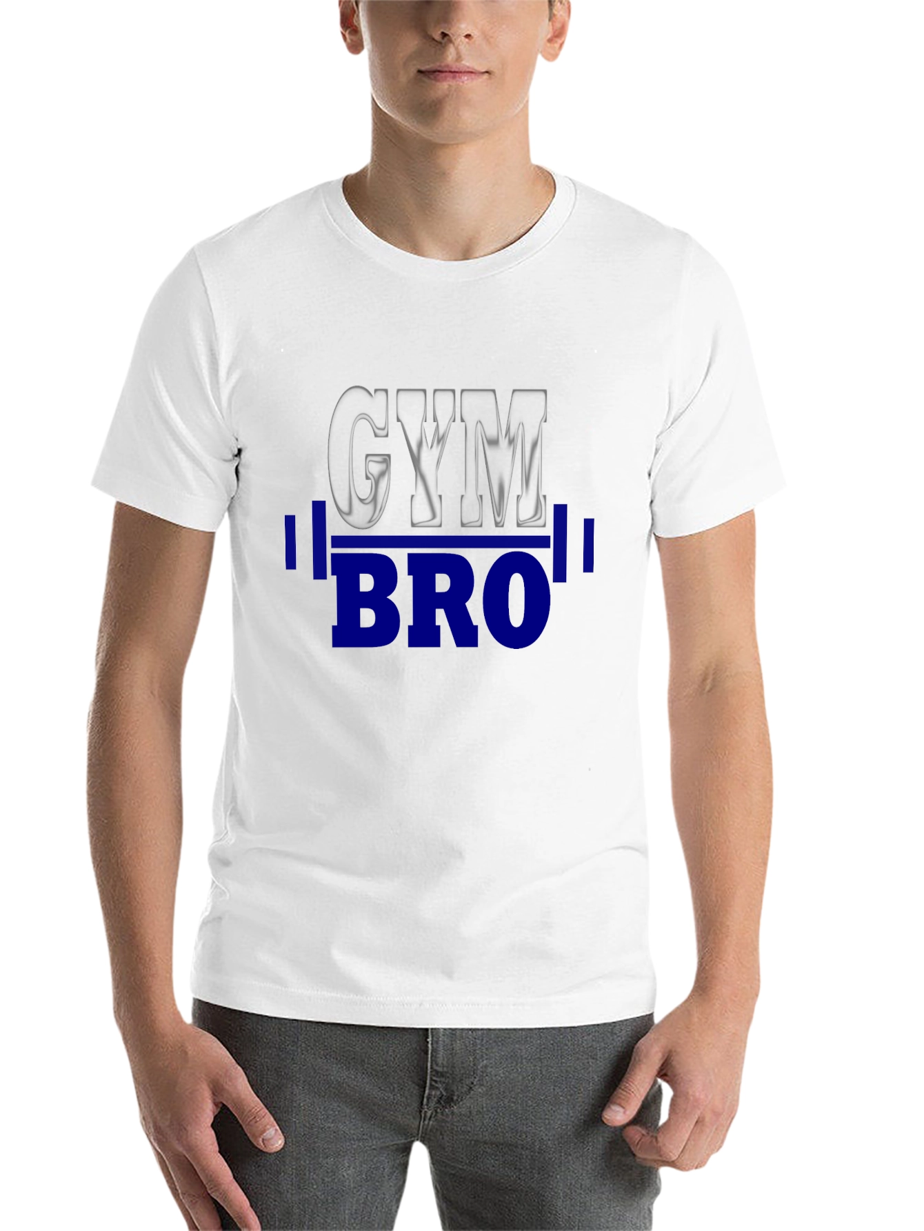 Black Gym Bro Black T-Shirt - Weightlifting Motivation view 14