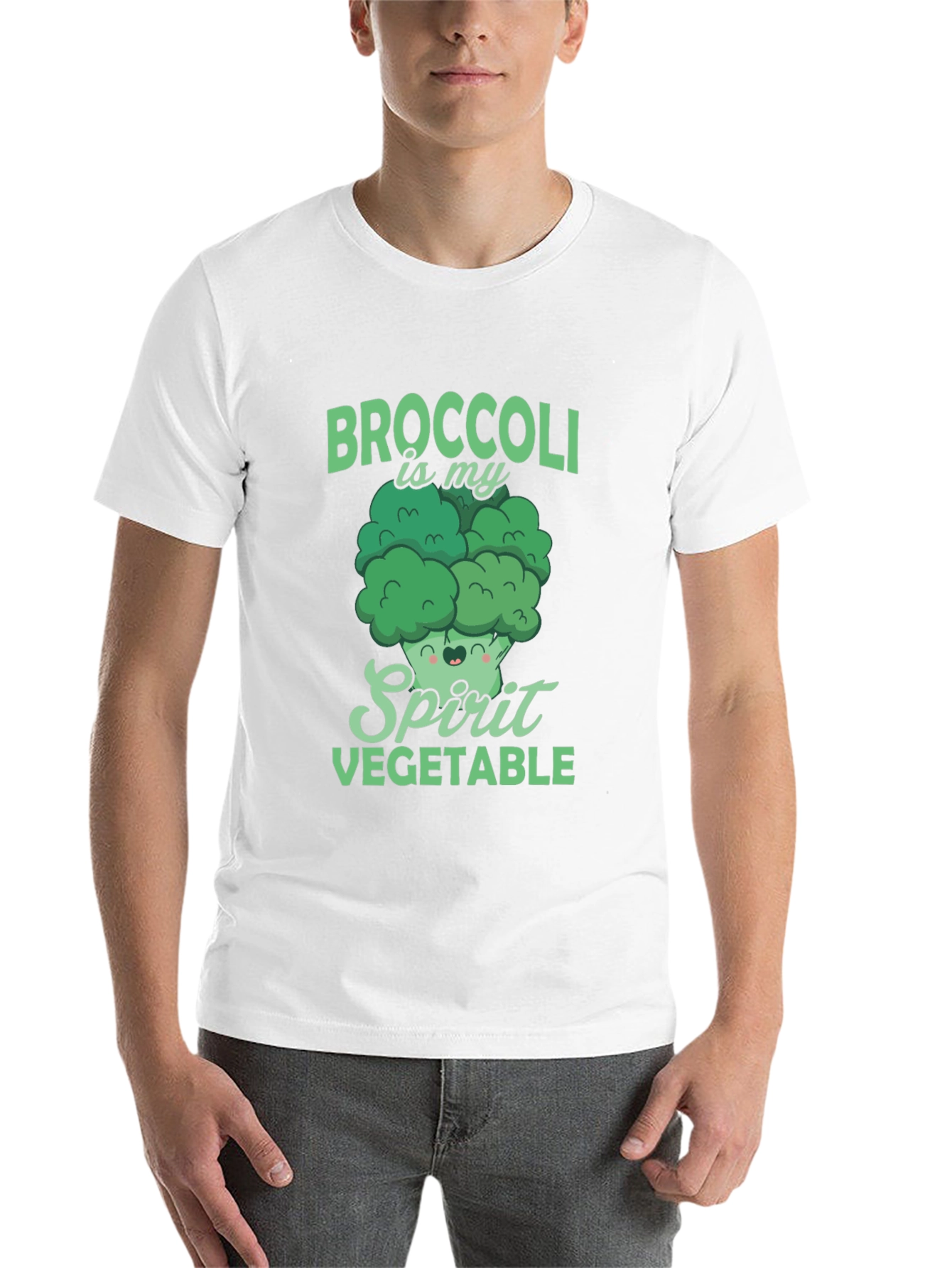 Black Broccoli is My Spirit Vegetable T-Shirt view 14