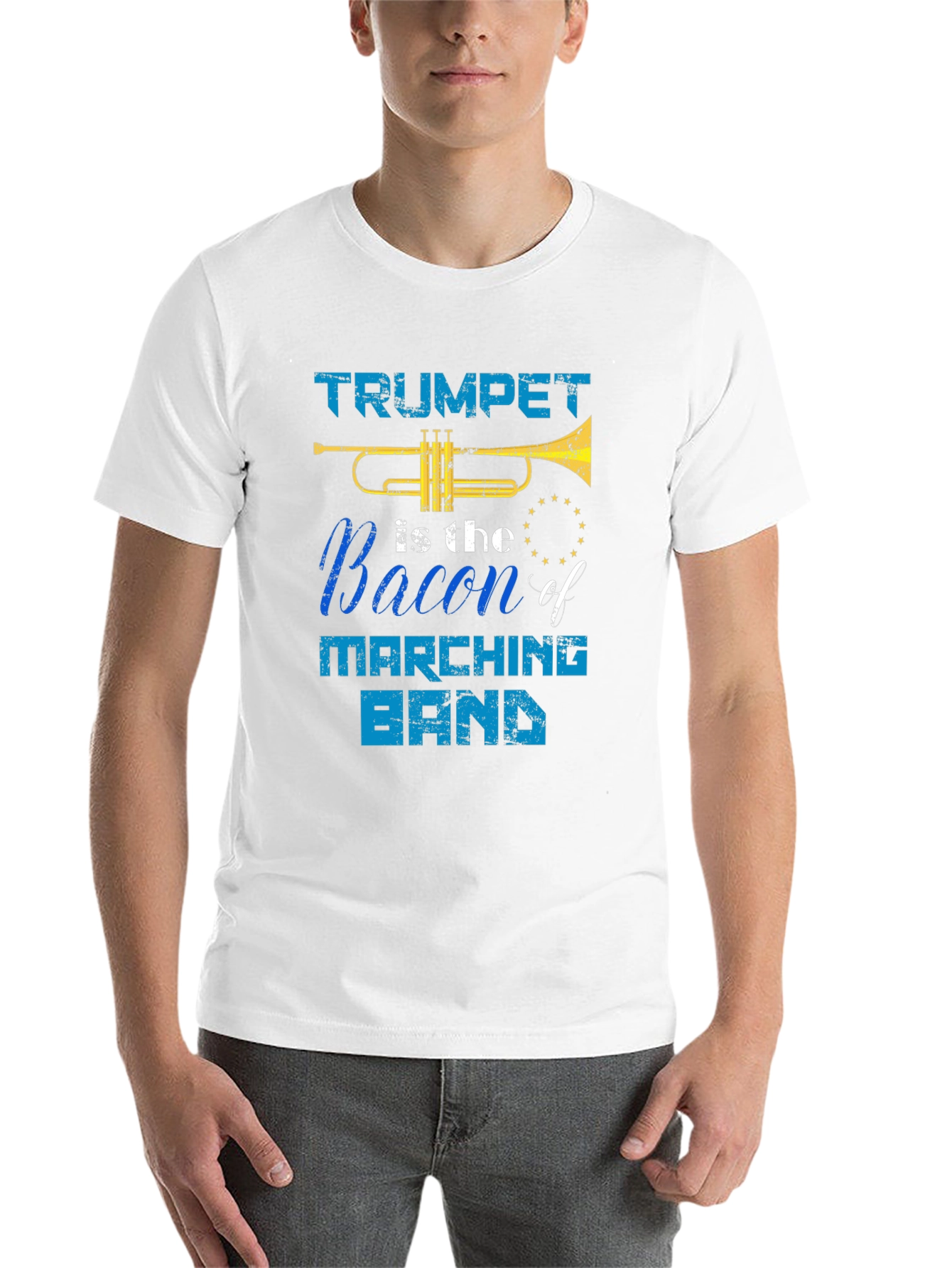 Black Trumpet is the Bacon of Marching Band T-Shirt view 14
