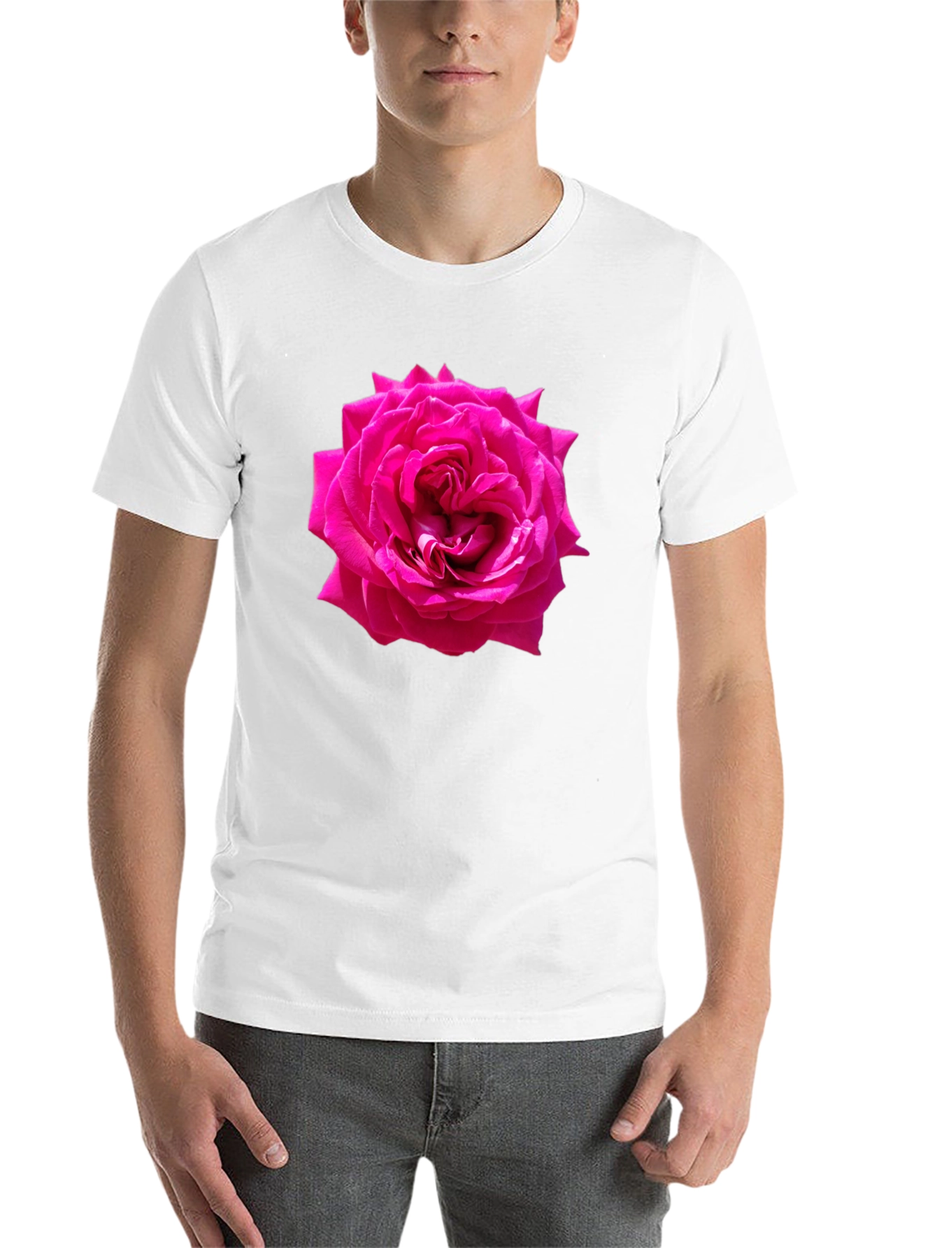 Black Rose Graphic T-Shirt - Black Casual Tee view 14