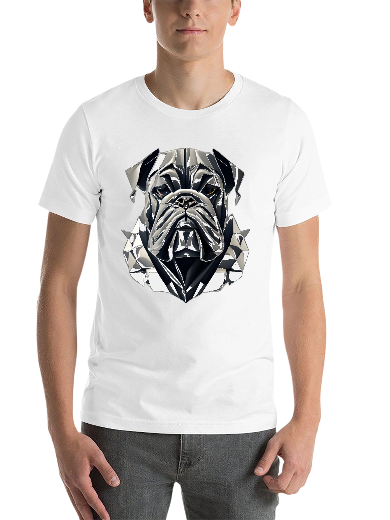 Black Bulldog Graphic Tee - Cool Streetwear Style view 14
