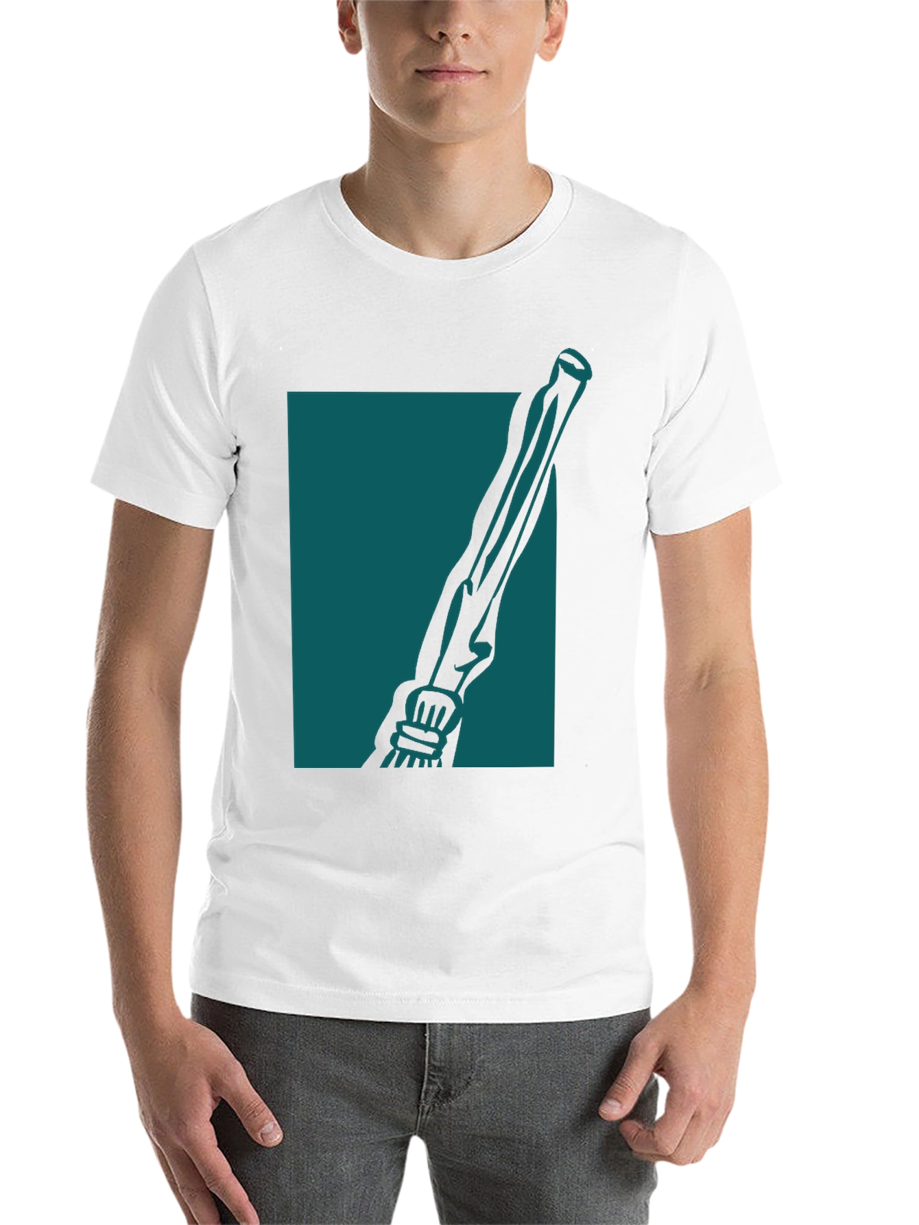 Black Unique Graphic Tee view 14