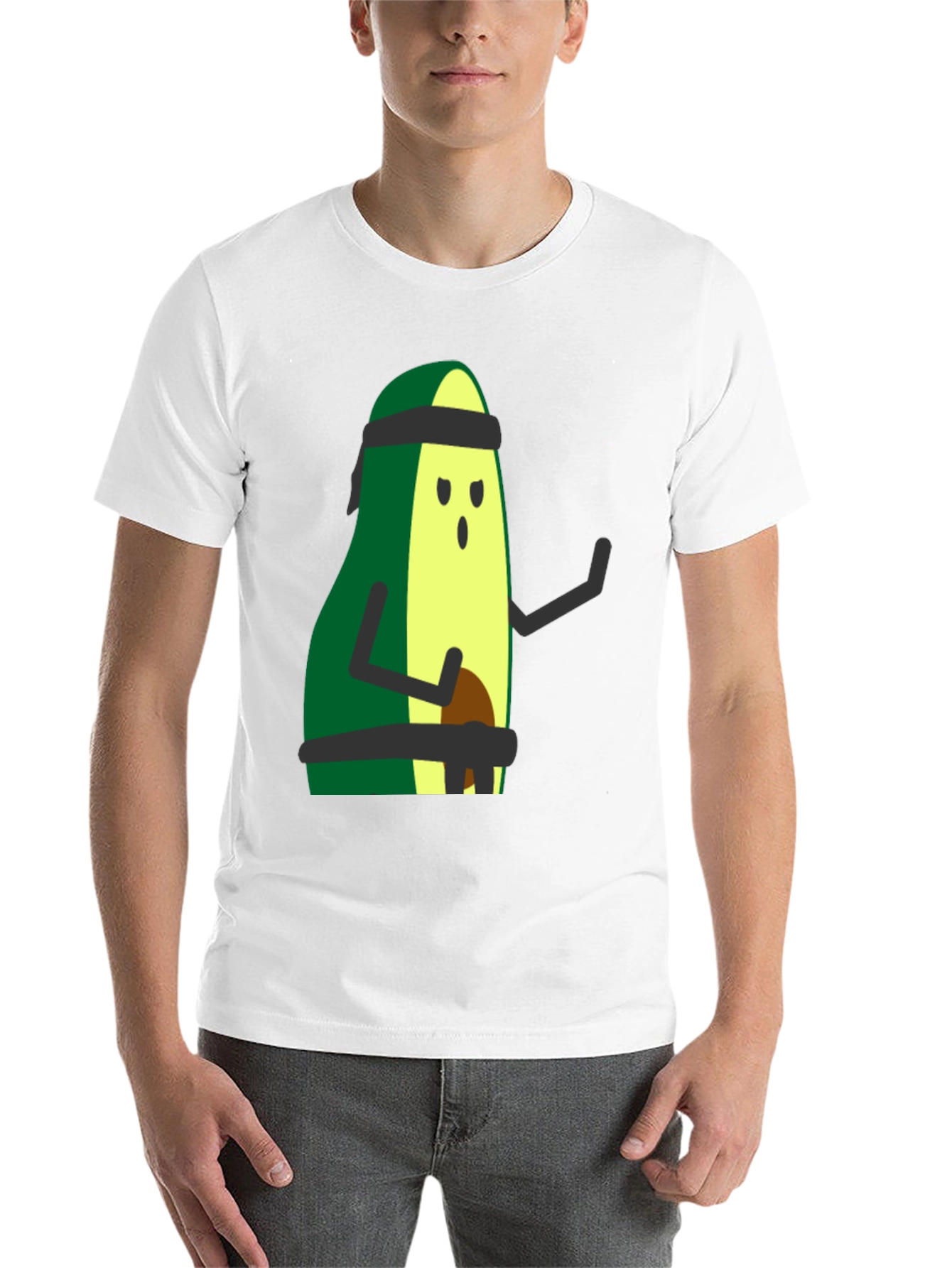 Black Avocado Karate T-Shirt - Funny Martial Arts Tee view 14