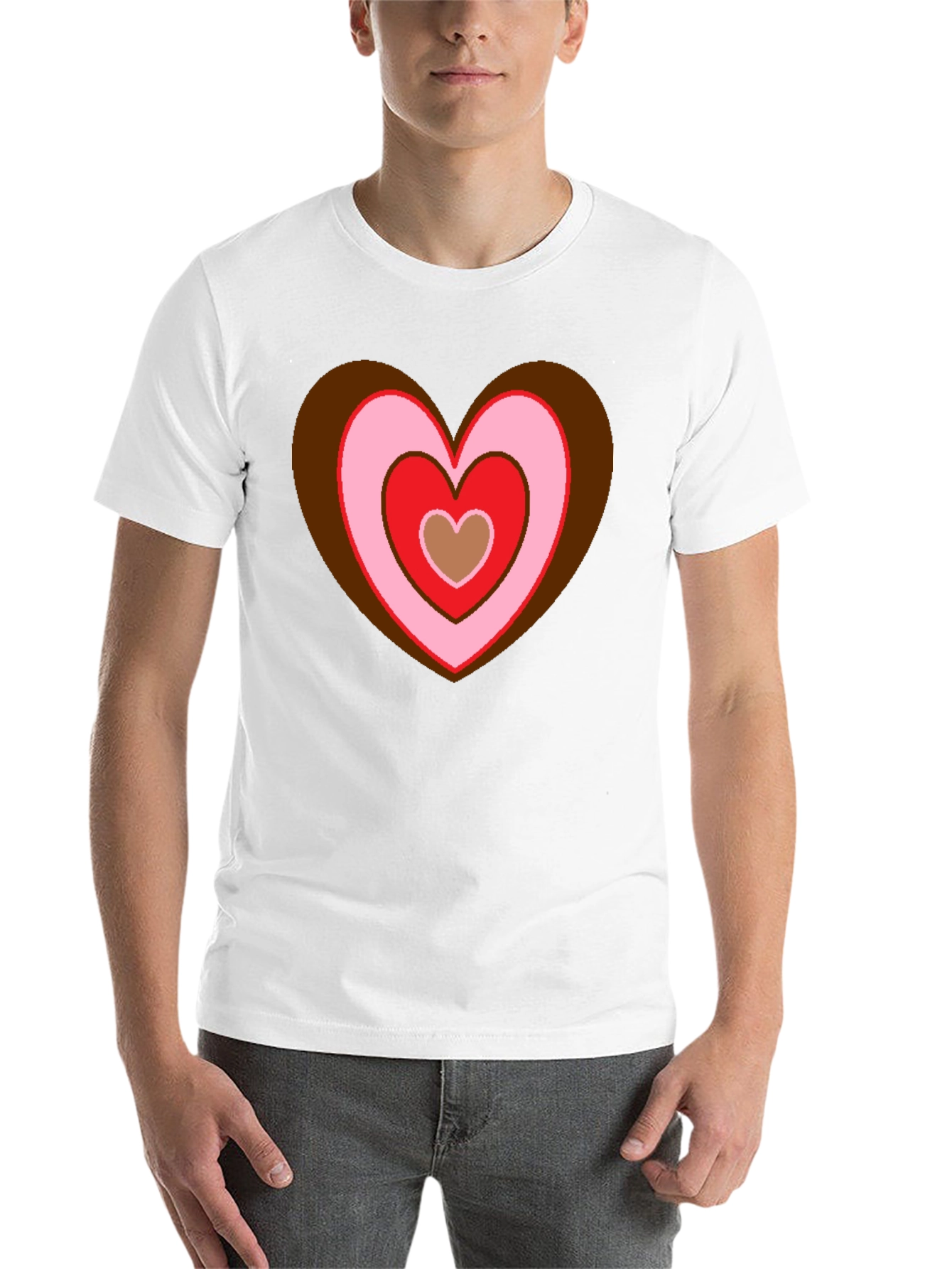 Black Retro Heart Graphic T-Shirt - Black view 14