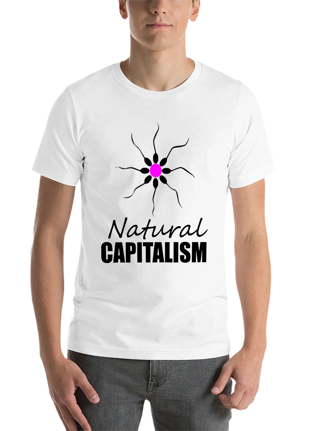 Black Natural Capitalism Graphic Tee view 14