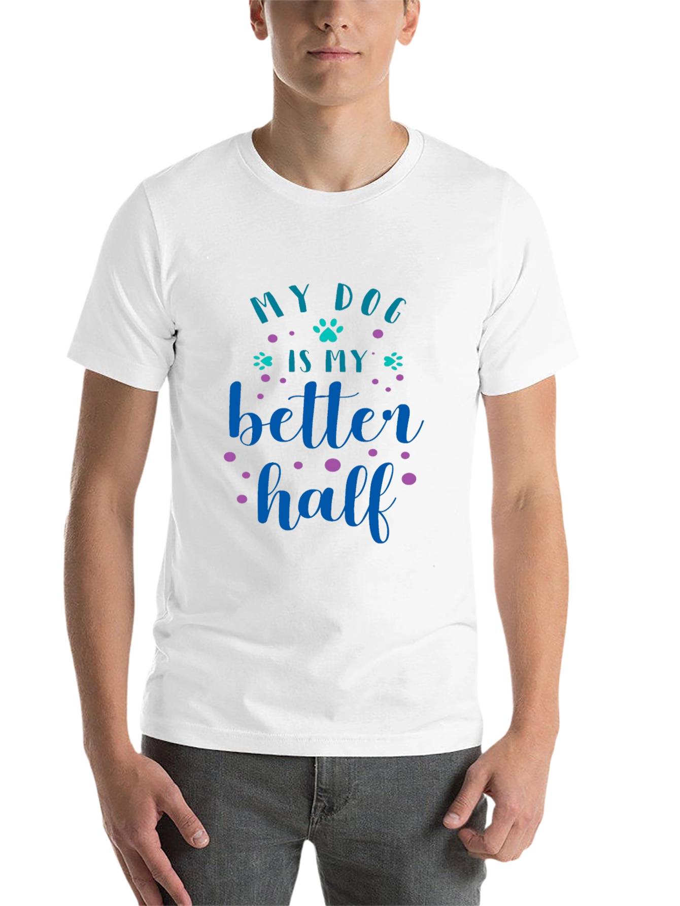 Black My Dog Is My Better Half Graphic Tee view 14