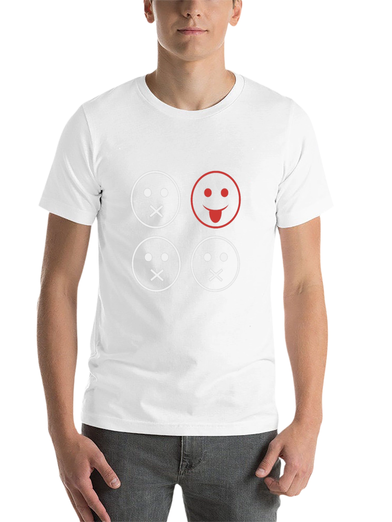 Black Funny Emoji Graphic T-Shirt - Black view 14