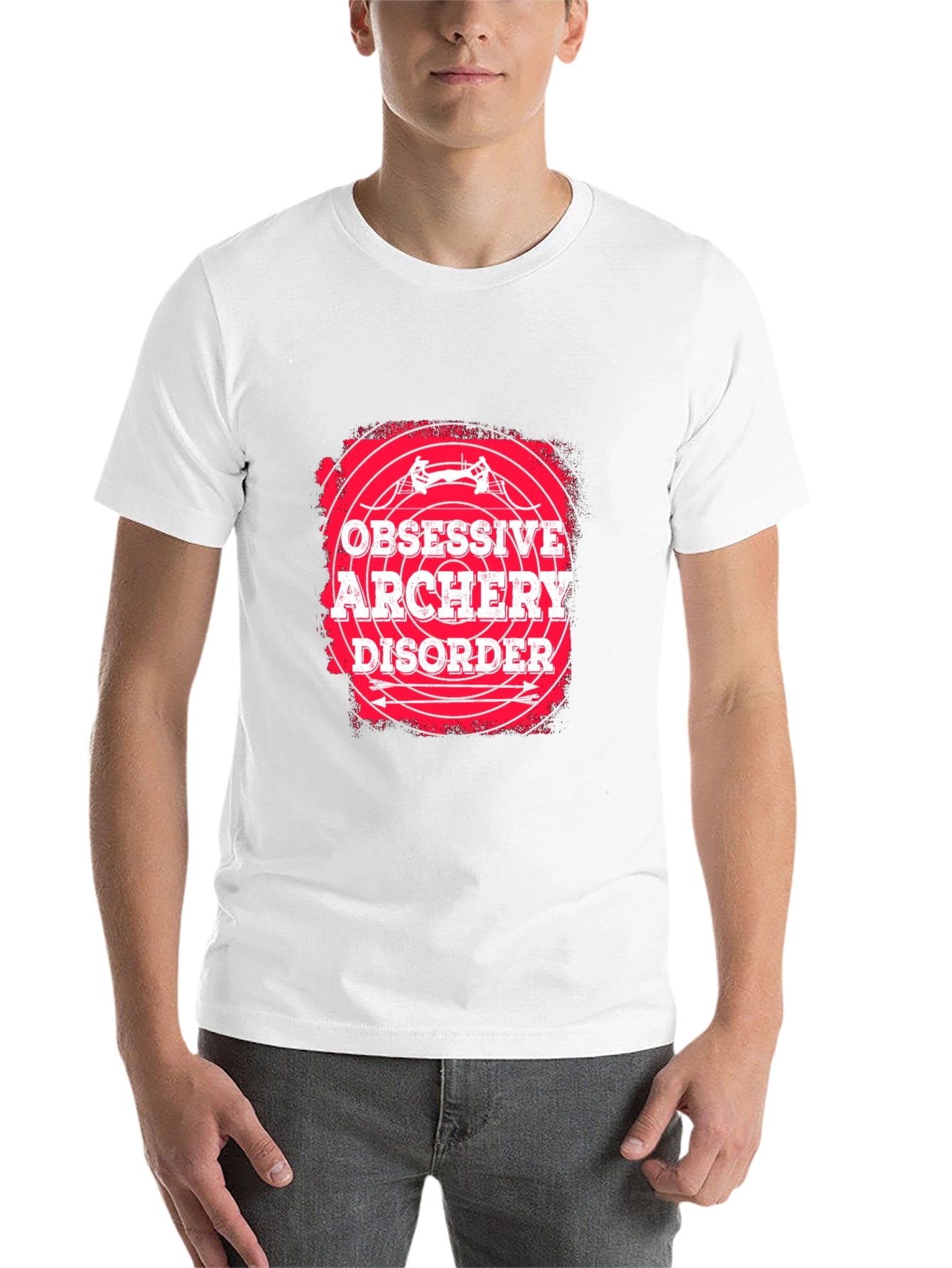 Black Obsessive Archery Disorder Black T-Shirt view 14