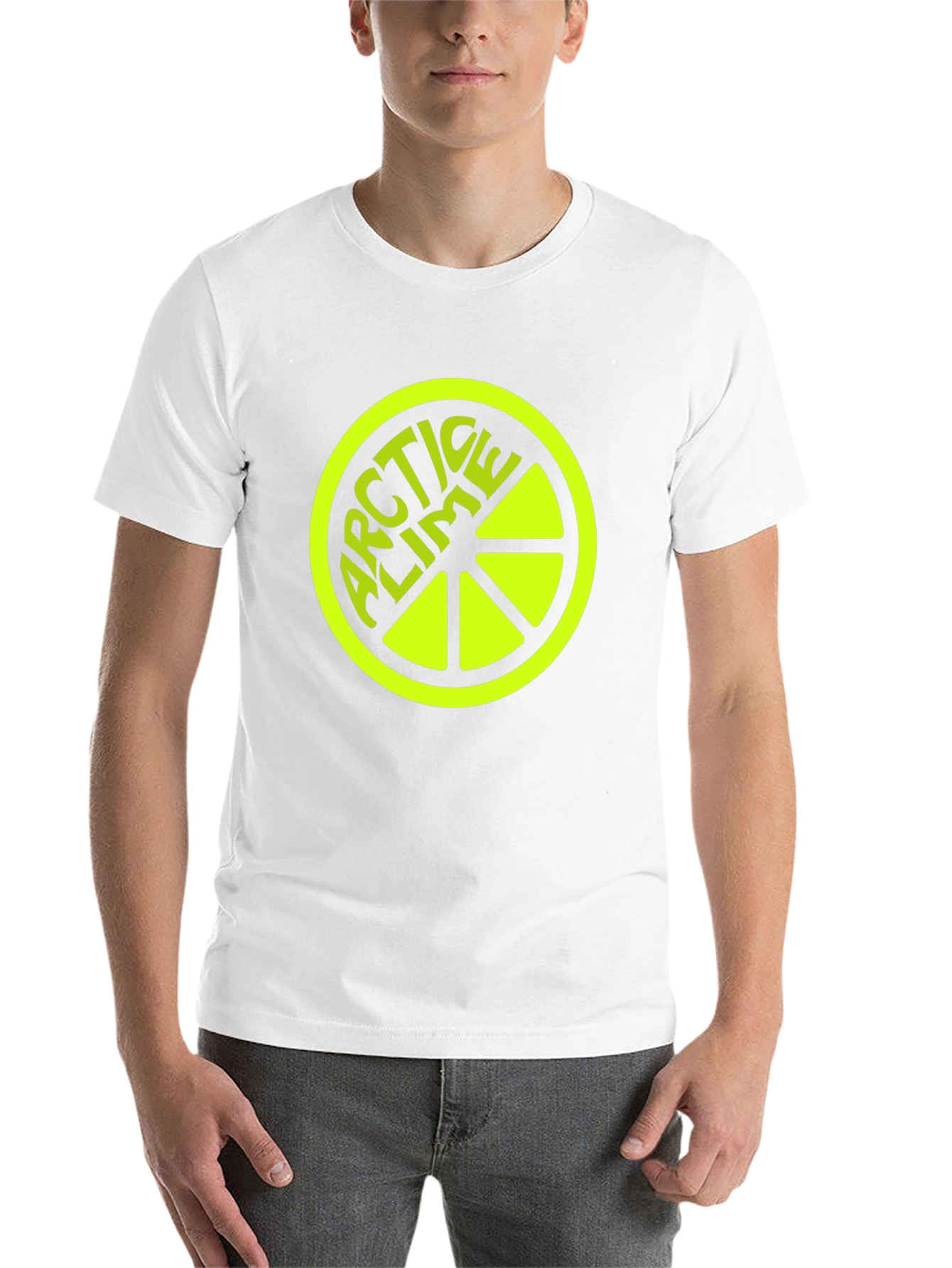 Black Arctic Lime Graphic Tee - Unisex Black T-Shirt view 14